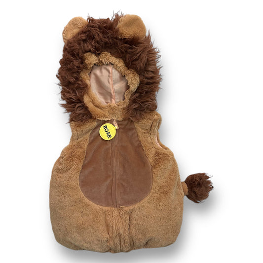 Baby Size 12 Months Lion Costume Deluxe Plush with Tail and Hood Boy or Girl