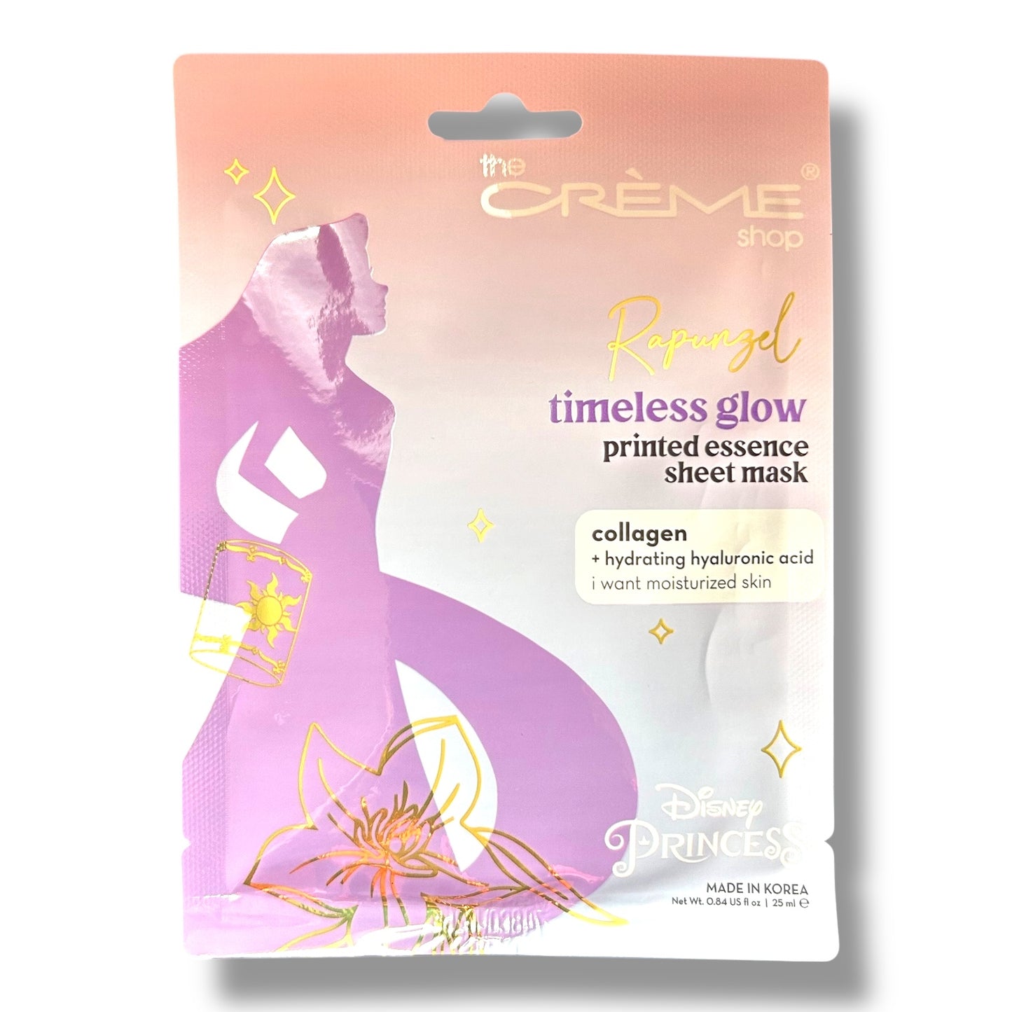 Disney Princess Rapunzel Hydrating Facial Sheet Mask Girls Skincare