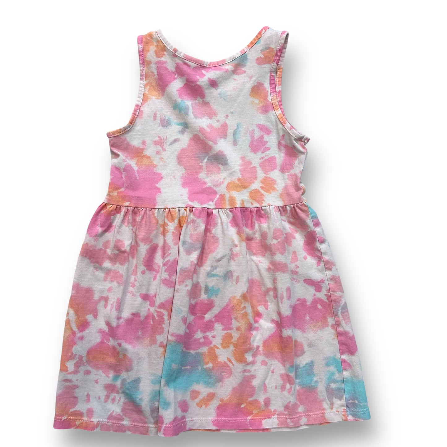 H&M Girls Size 3/4T Pink Tie Dye Sleeveless Cotton Dress