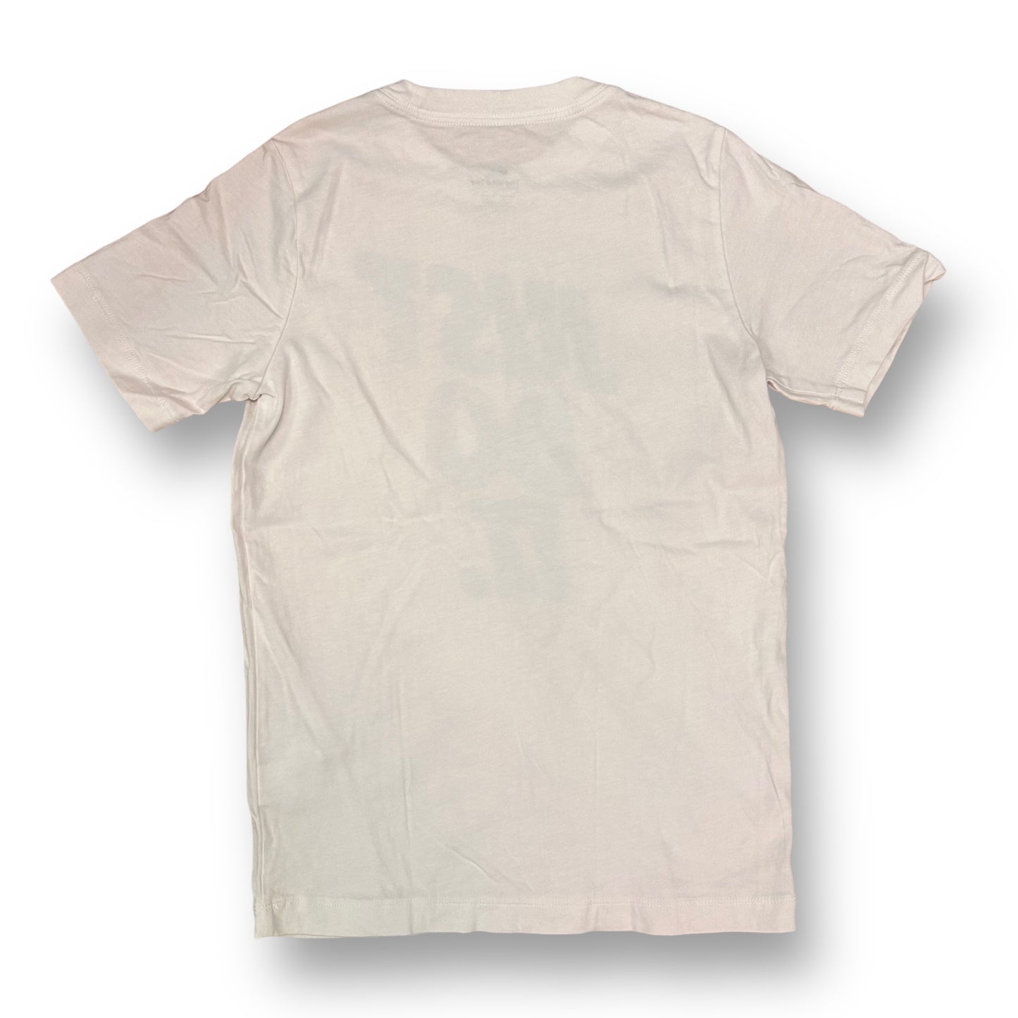 Boys Nike Size 10/12 YMD White & Blue Just Do It Short Sleeve Shirt