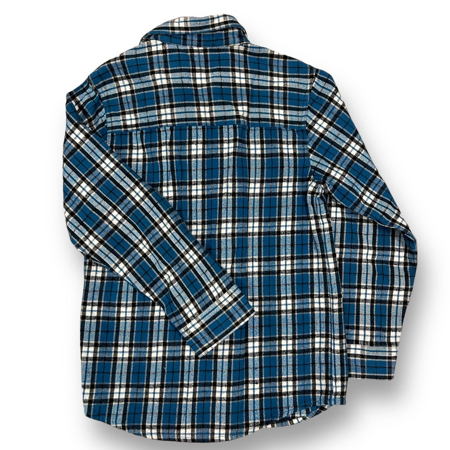 Wes and Willy Youth Boys Size 10/12 Long Sleeve Plaid Cotton Flannel Shirt