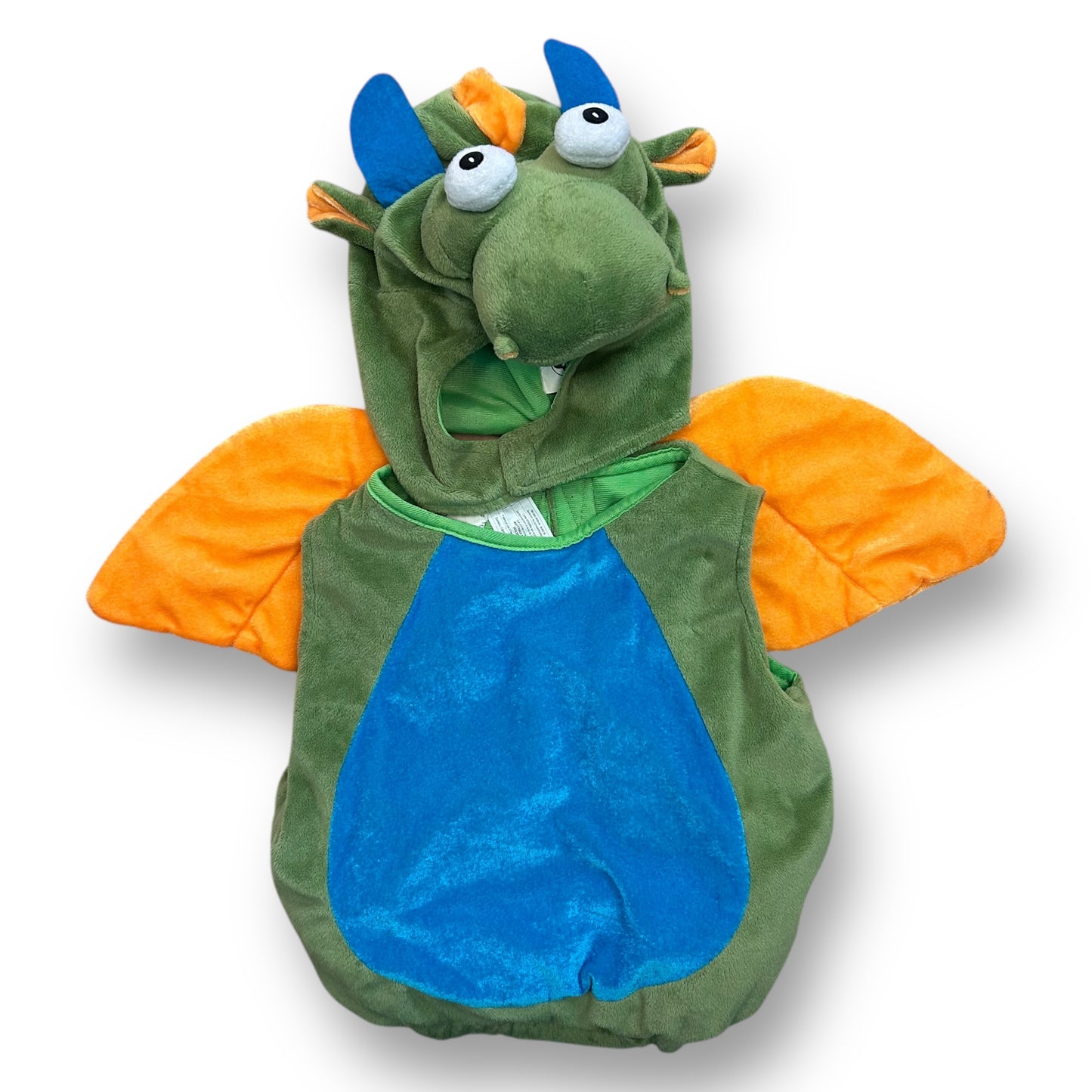 Spirit Halloween Size 12-18 Months Dragon Costume Plush Winged Plush with Hood