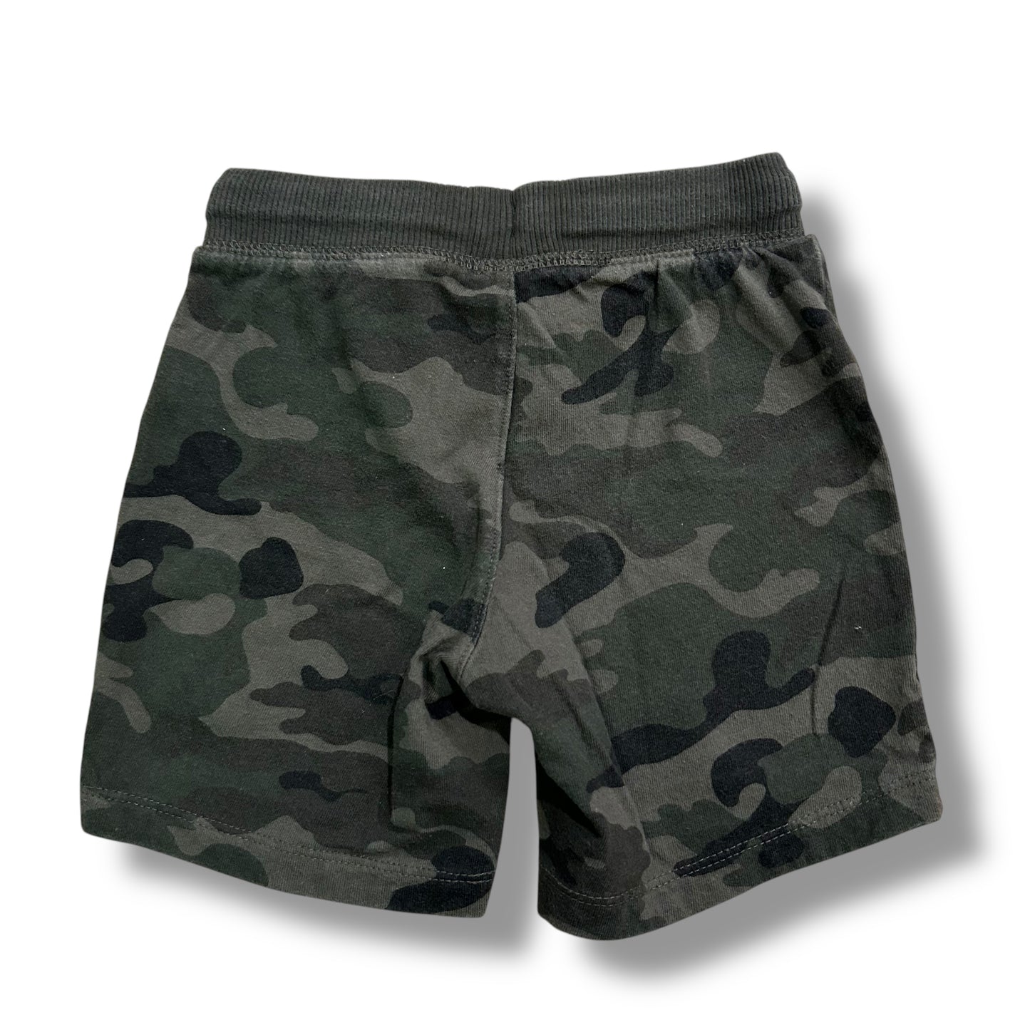 Boys Old Navy Size 3T Green Camo Pull-On Shorts with Drawstring