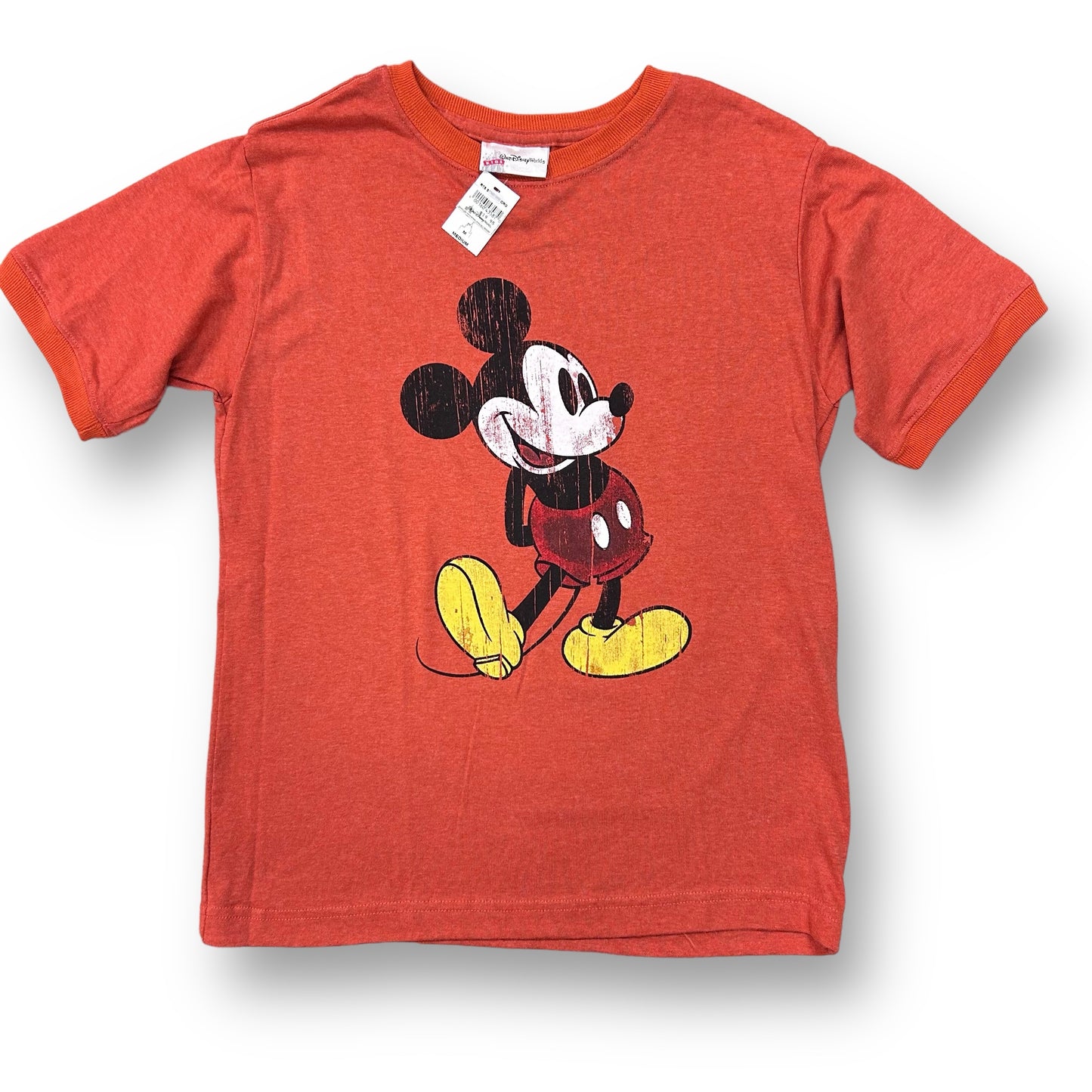 NEW! Boys Disney World Size 10/12 YMD Burnt Orange Mickey Tee