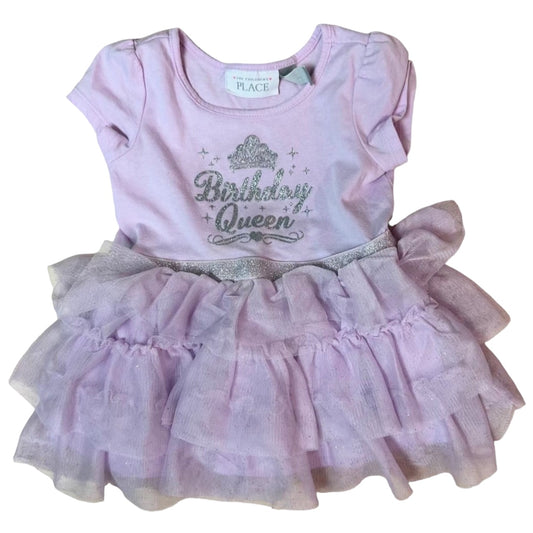 The Children's Place Girls Size 12-18 Months Birthday Queen Party Tutu Dress