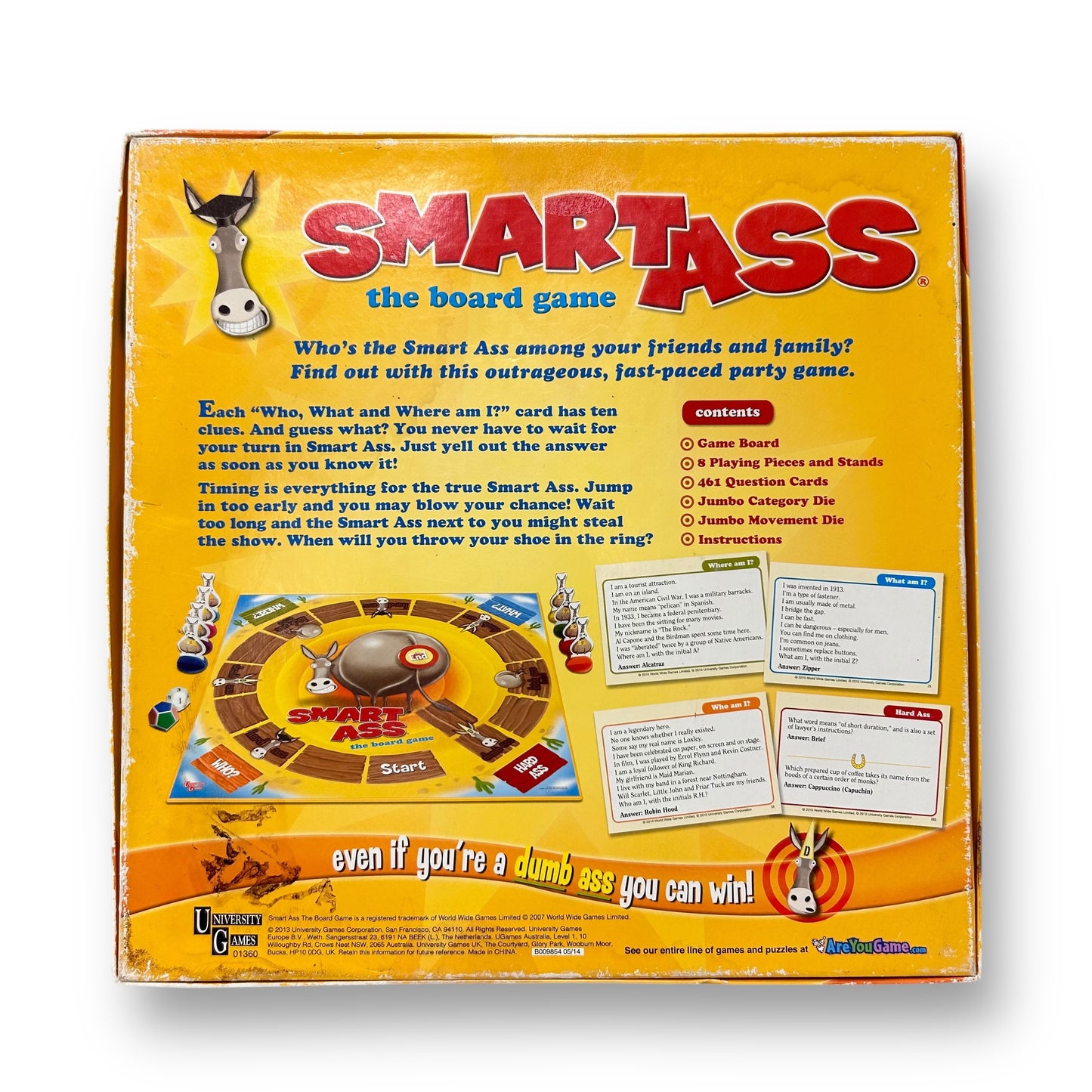 University Games Smart Ass Board Game