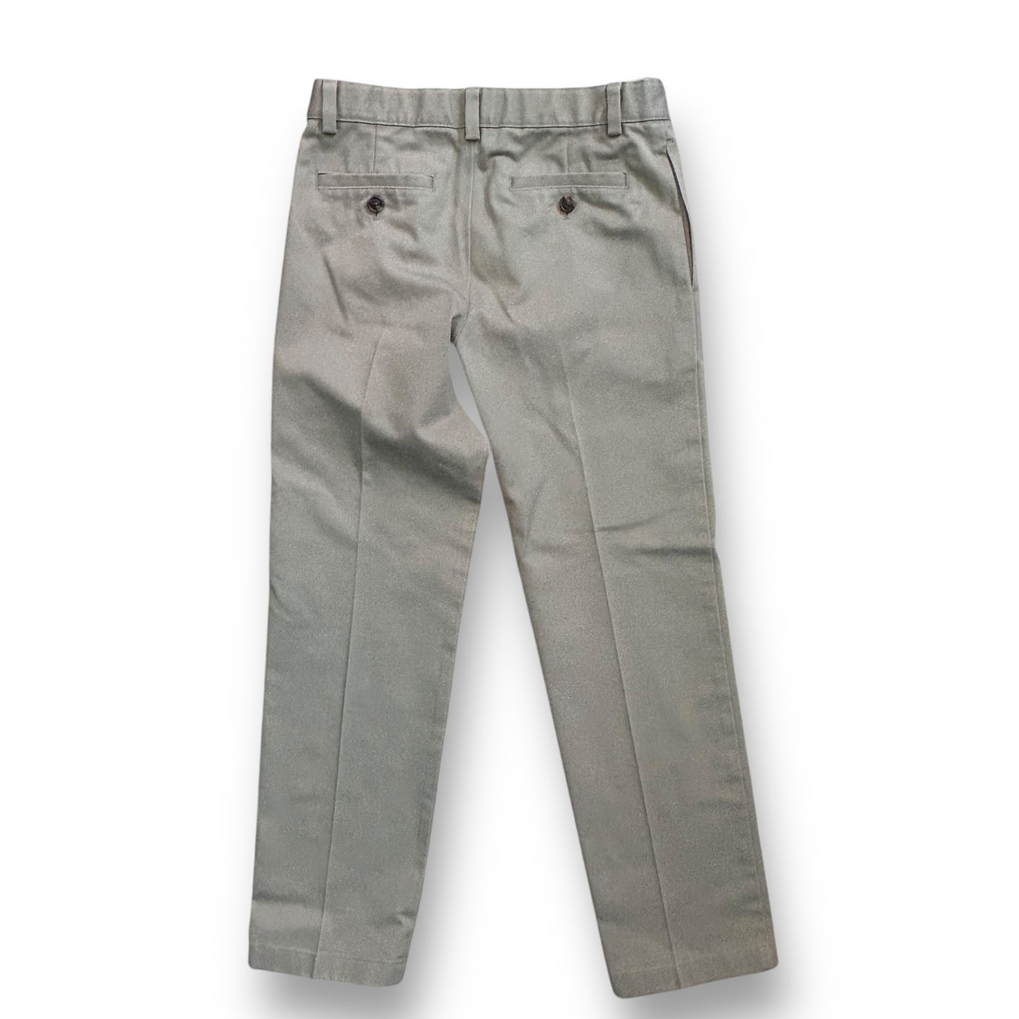 Brooks Brothers Size 10 Youth Boys 100% Cotton Adjustable Fit Tan Khaki Pants