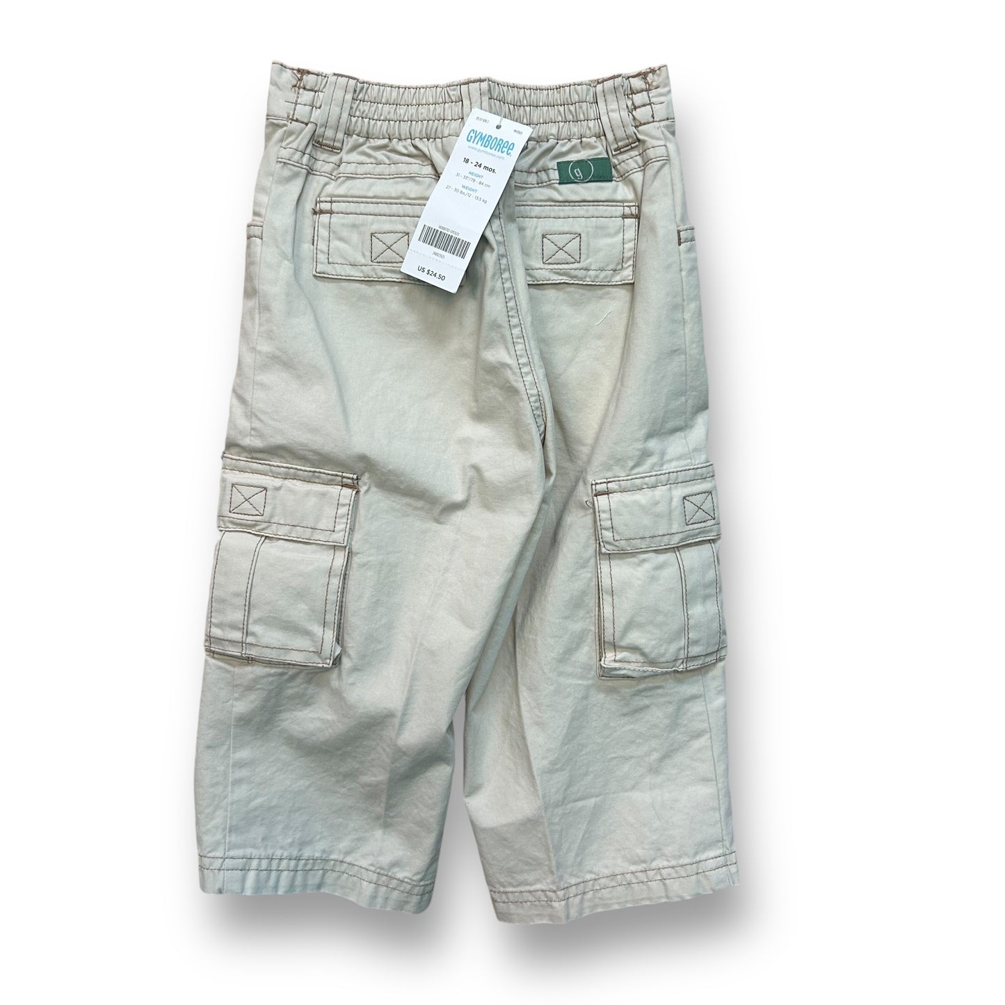 NEW! Gymboree Boys Khakis Size 18-24 Months Toddler Cargo Pants