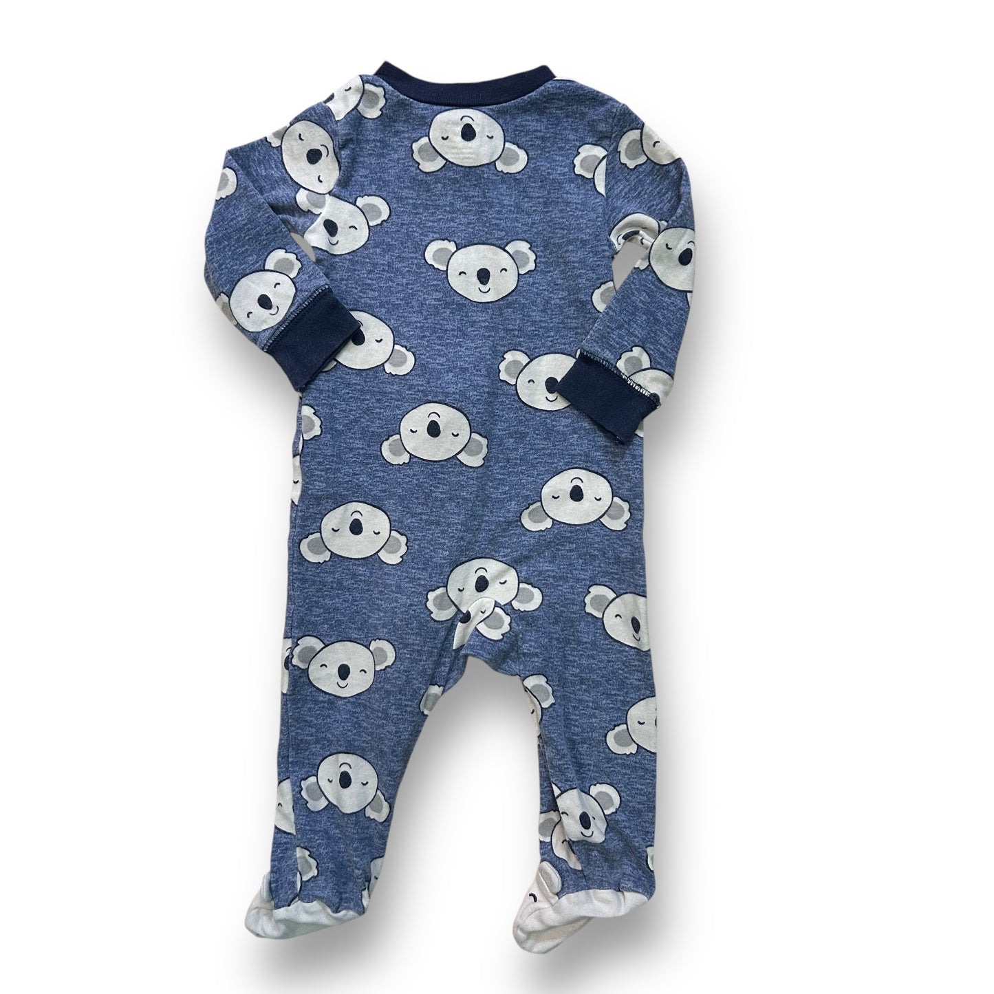 Carter's Baby Boy Size 9 Months Romper Blue Koala Print Footie Pajamas