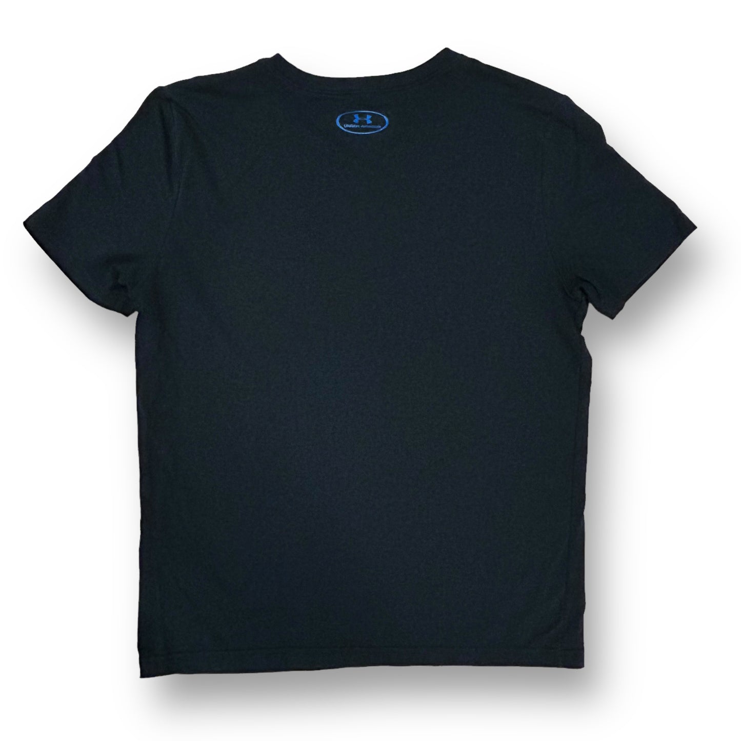 Boys Under Armour Size 12/14 YLG Black Heatgear Loose Fit Tee