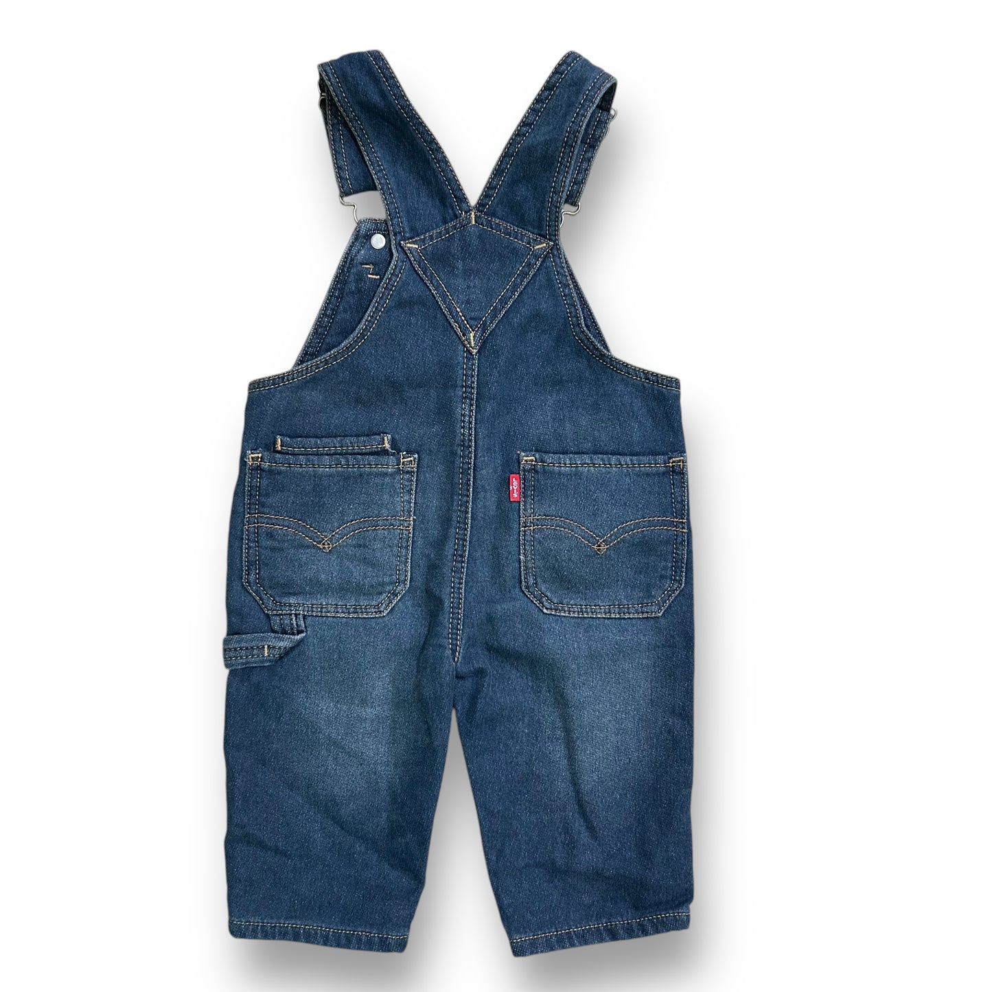 Levi's Boys Size 12 Months Jean Snap Closure Denim Overalls
