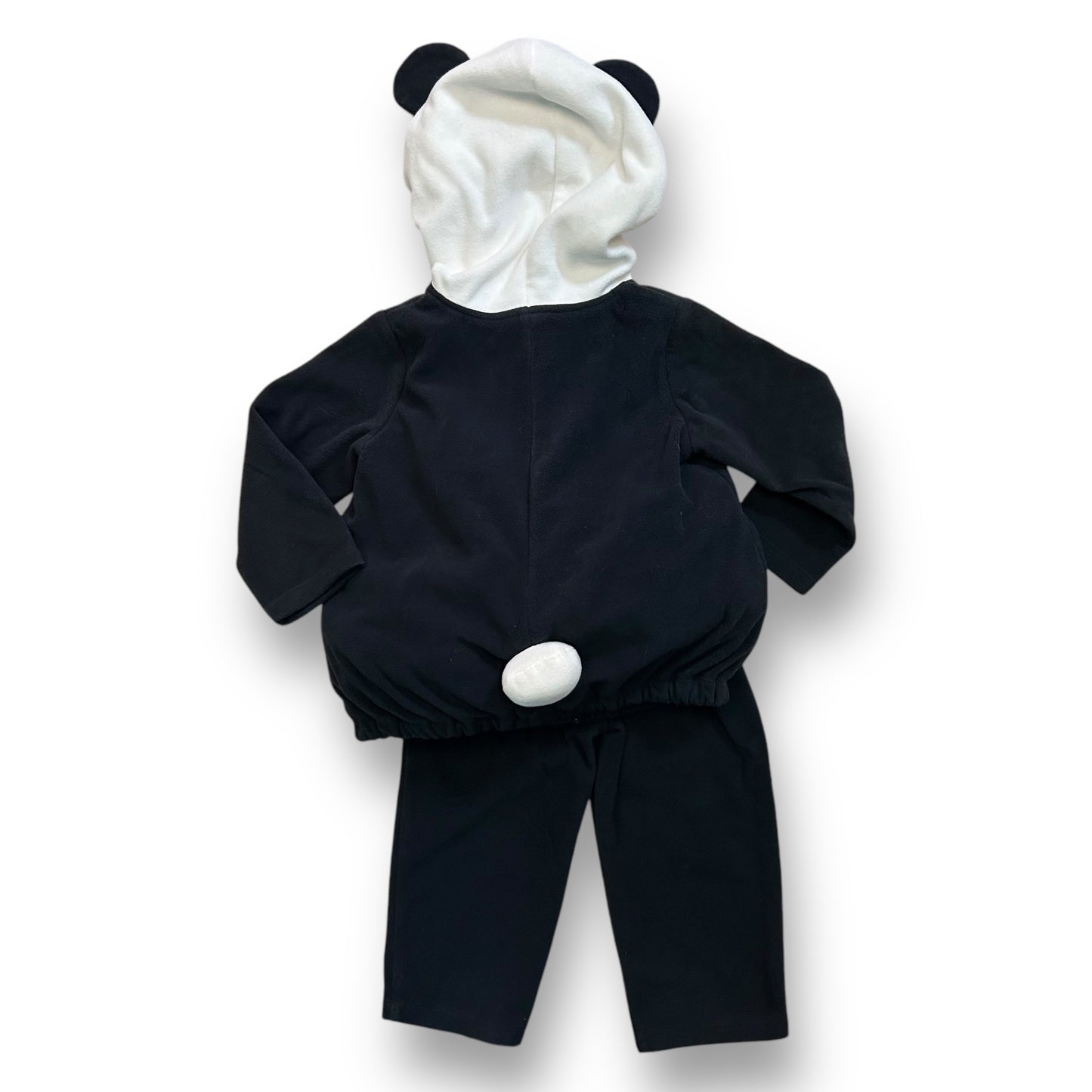 Carter's Size 24 Months Panda Costume 2-Pc Black Plush Hoodie and Bottoms