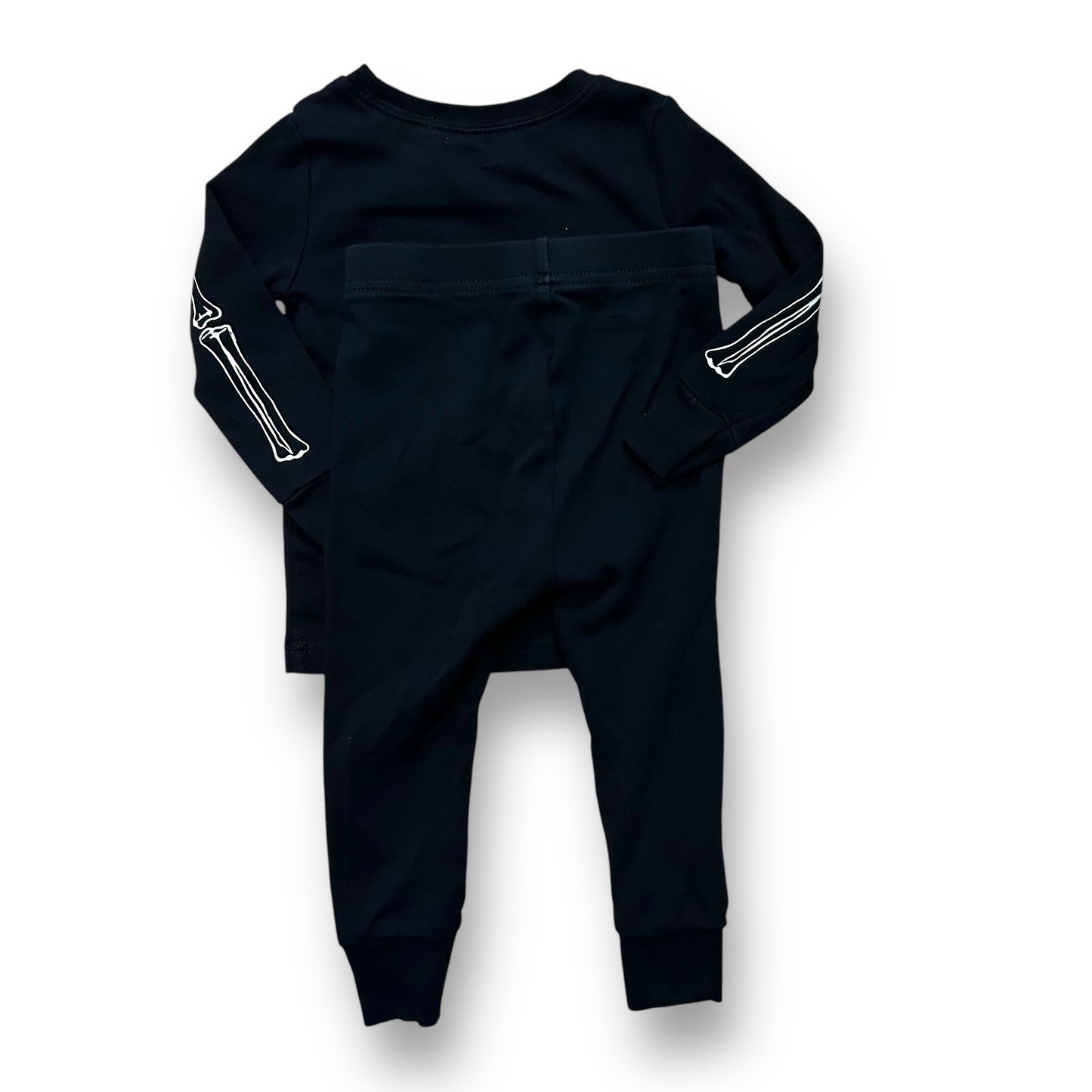 Old Navy Boys Size 18-24 Months 2-Pc Sleepwear Skeleton Halloween Pajamas