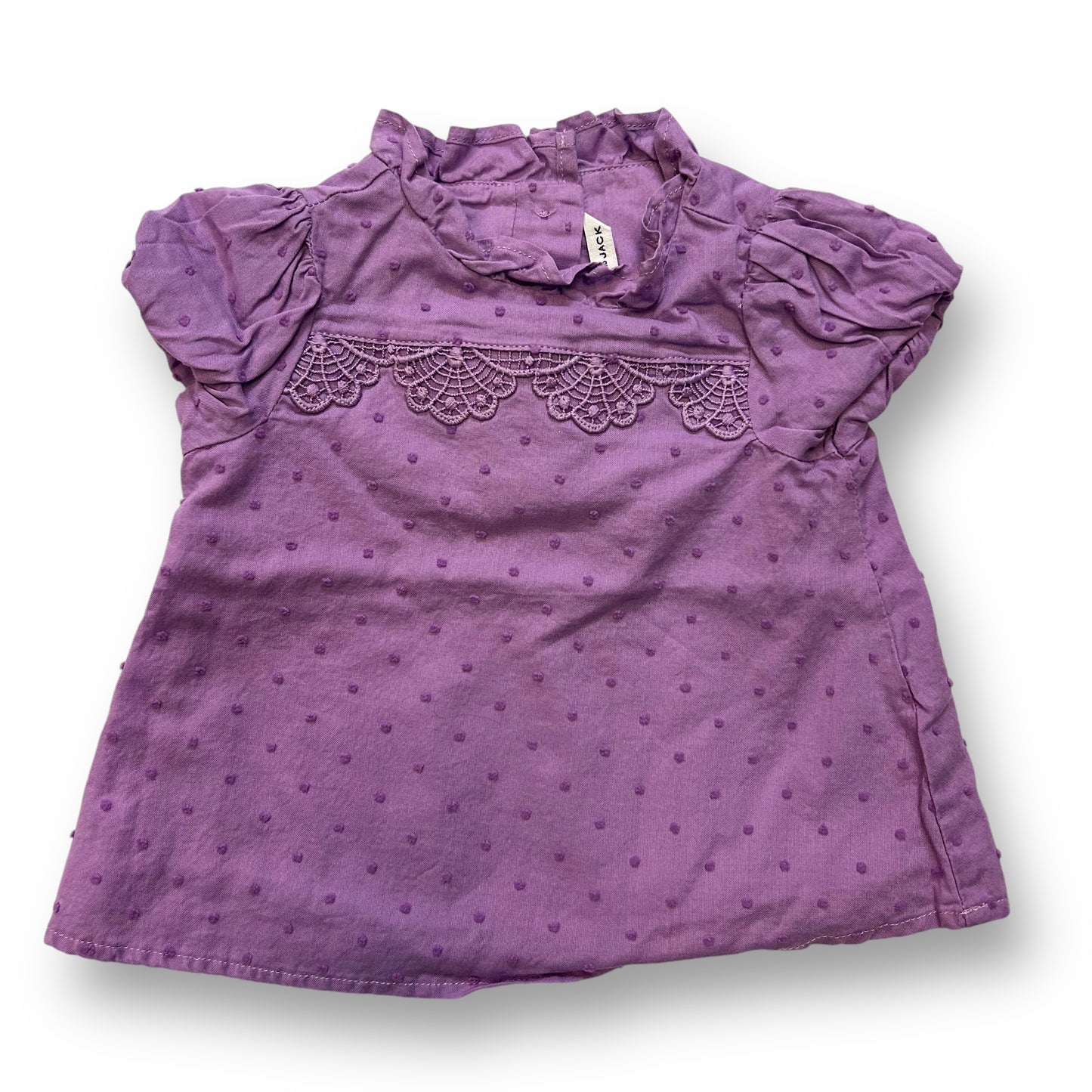 Janie and Jack Baby Girl 6-12 Months Lot of 4 - Ruffled Blouse and Dresses