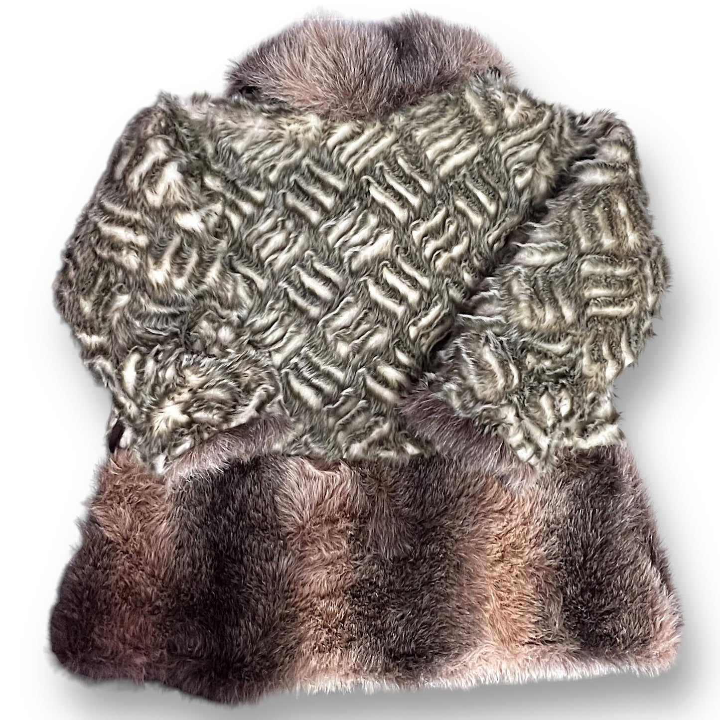 Corky & Company Size 6 Girls Faux Fur Coat High End Boutique Fashion Outerwear