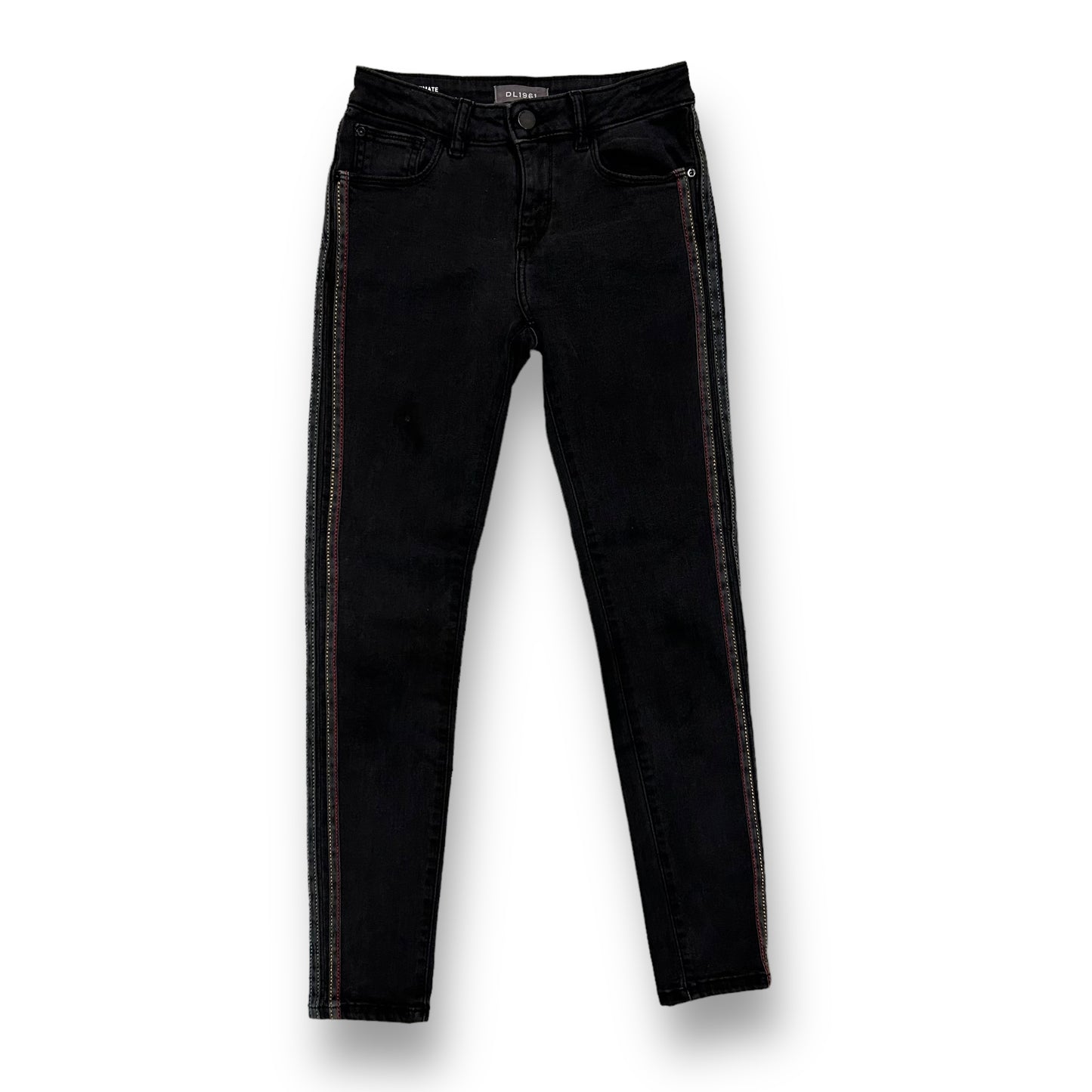 Youth Girl Size 12 DL1961 Black Denim Chloe Skinny Jeans