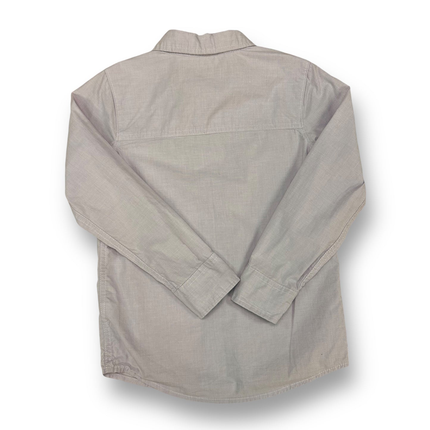 OshKosh Boys Button Up Dress Shirt Size 8 Light Purple Long Sleeve Collared Top