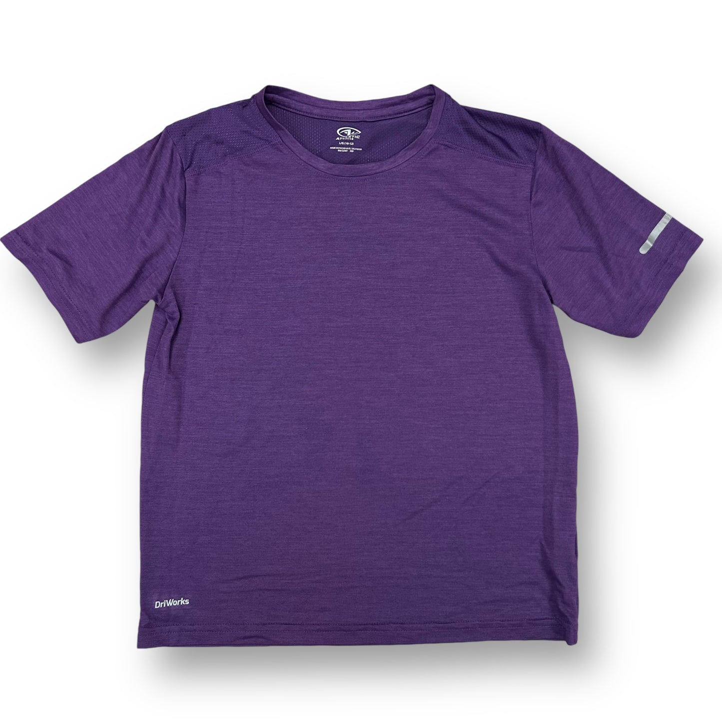 Boys Size 10/12 Youth Activewear Tee Purple Short Sleeve Shirt