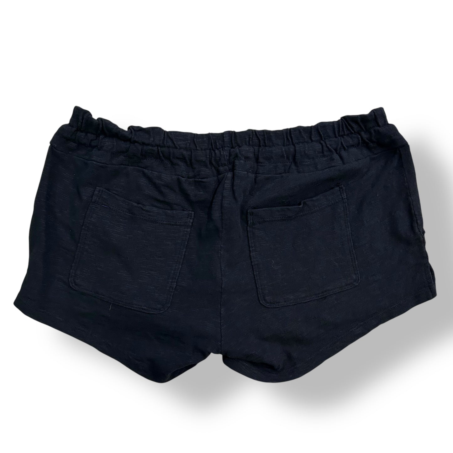 A Pea in the Pod Size XS Black Cotton Maternity Shorts Elastic Waist Drawstring
