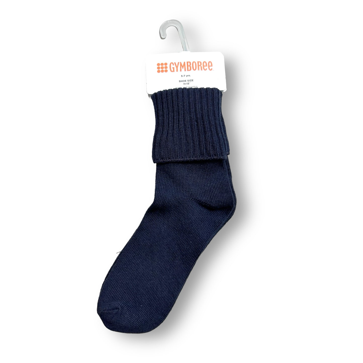 NEW! Gymboree Socked Boys Size 5-7 Years Kids Blue Cuffed Socks, 1-Pair