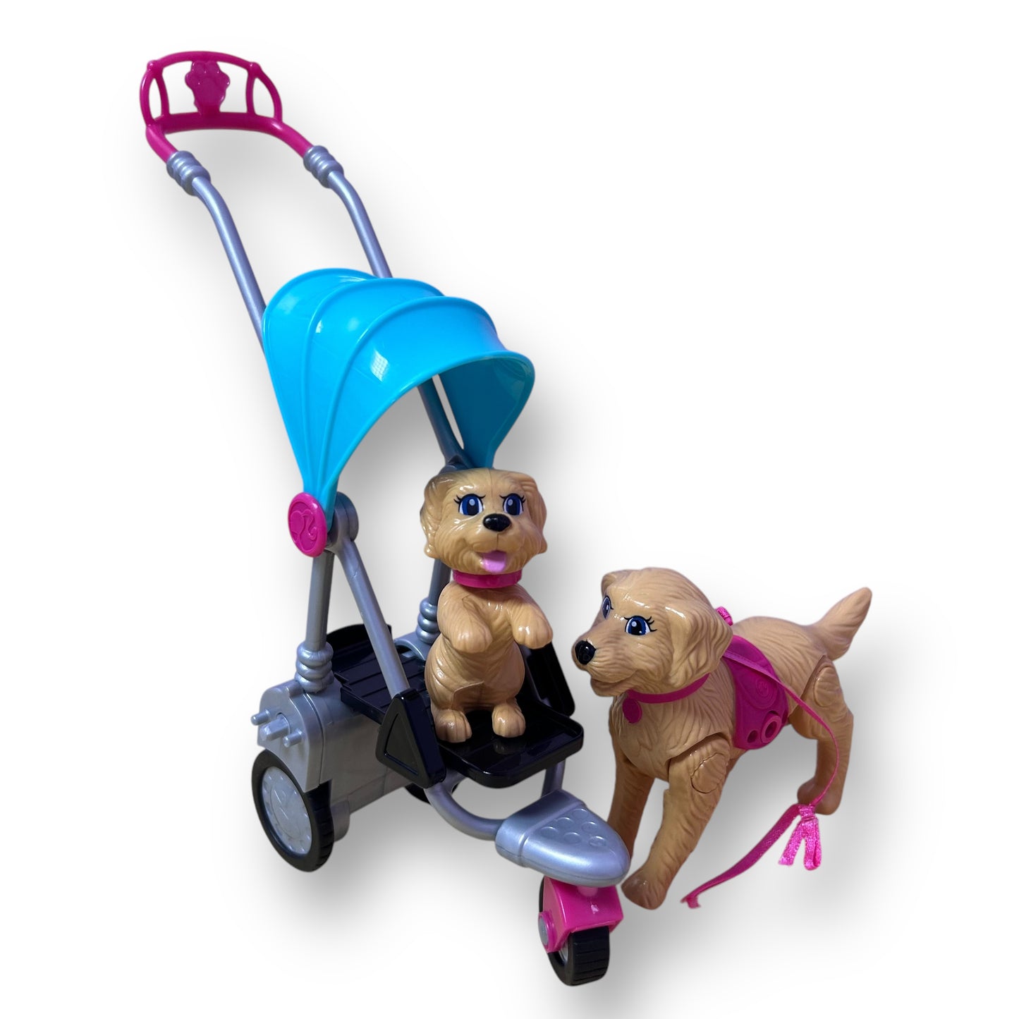 Mattel Barbie Strollin Pups Playset - 2 Puppies and Dog Stroller