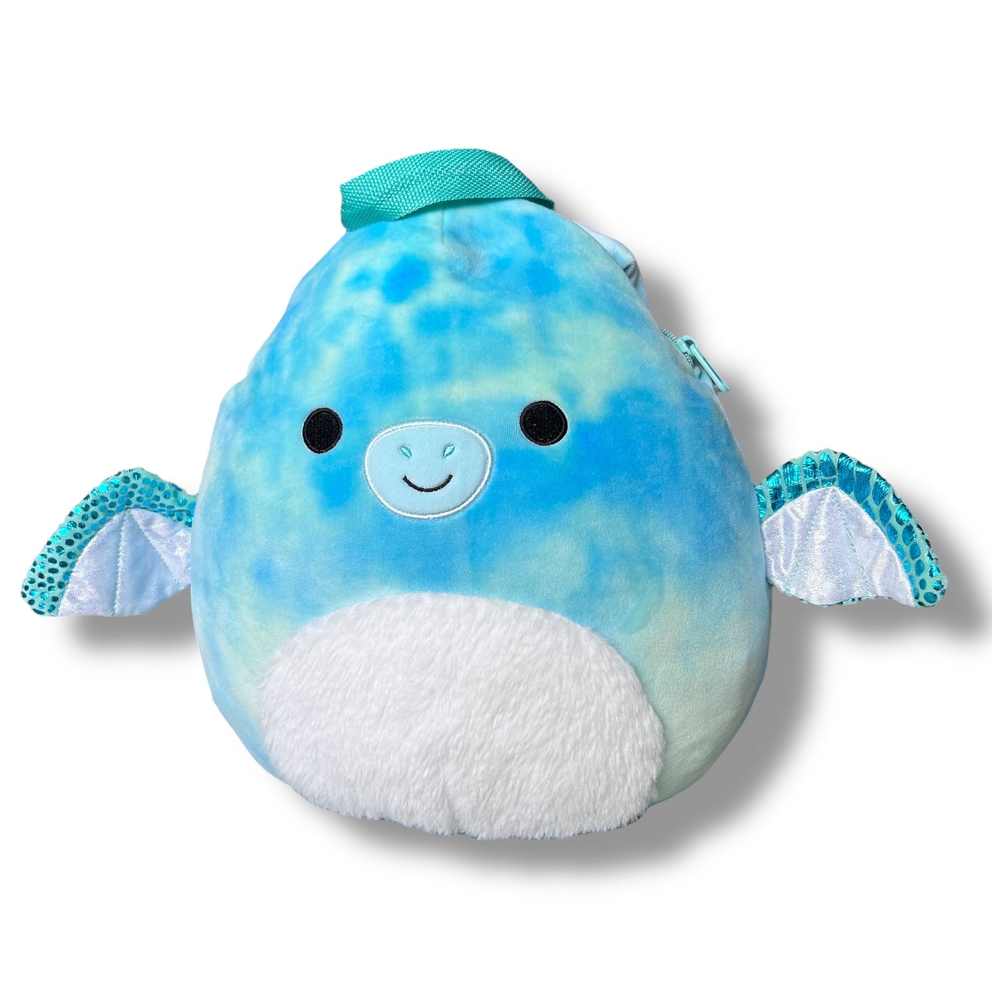 Squishmallows Shantira the Blue Pterodactyl 12" Plush Backpack