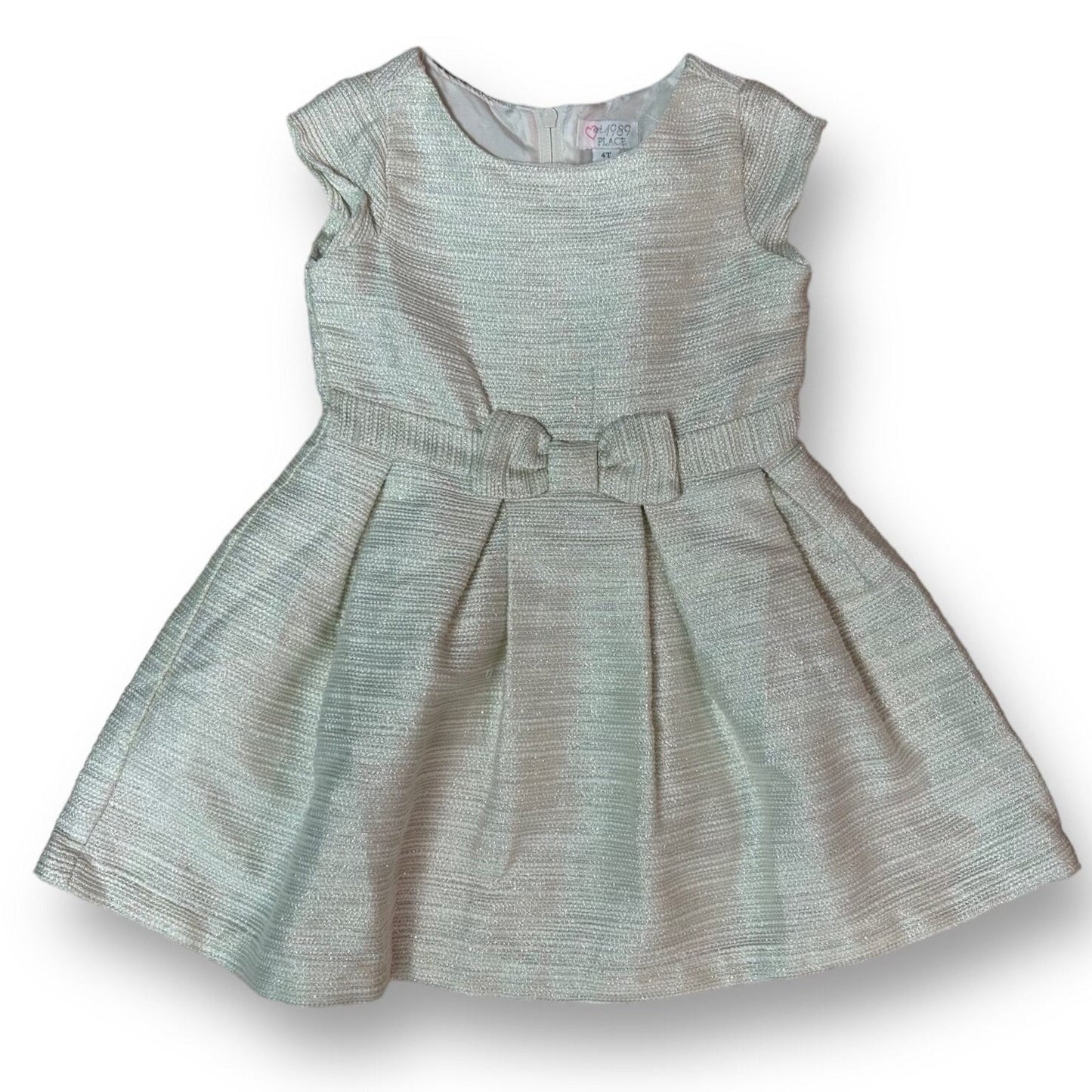 Children's Place Girls Size 4T Shimmery Gold Sleeveless Dress