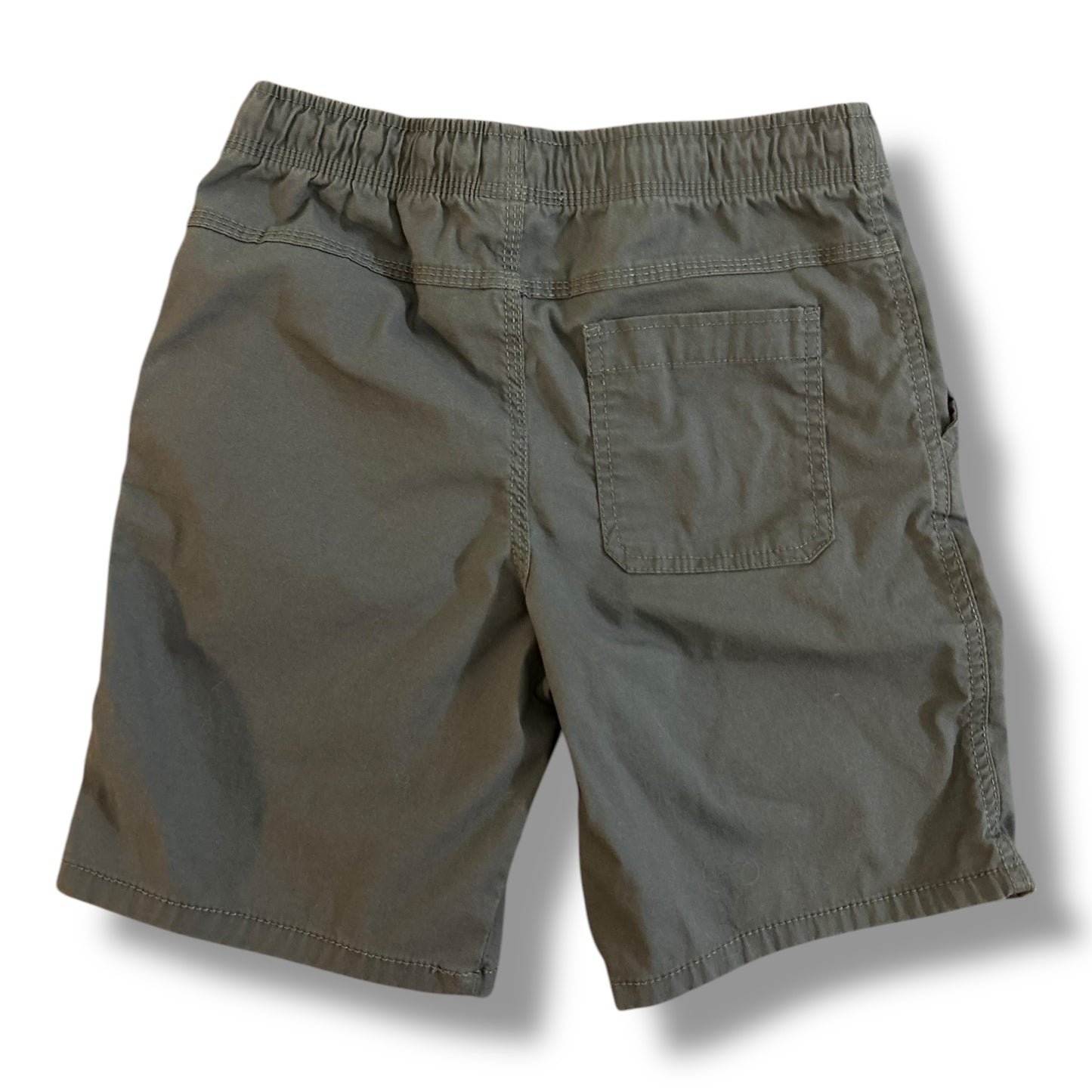 Boys Size 10/12 Gray Elastic Band Shorts with Drawstring and Pockets