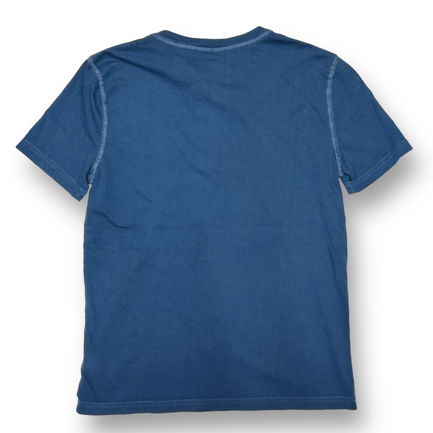 Gap Youth Boys Size 12 Shirt Teal Blue Short Sleeve Henley Tee