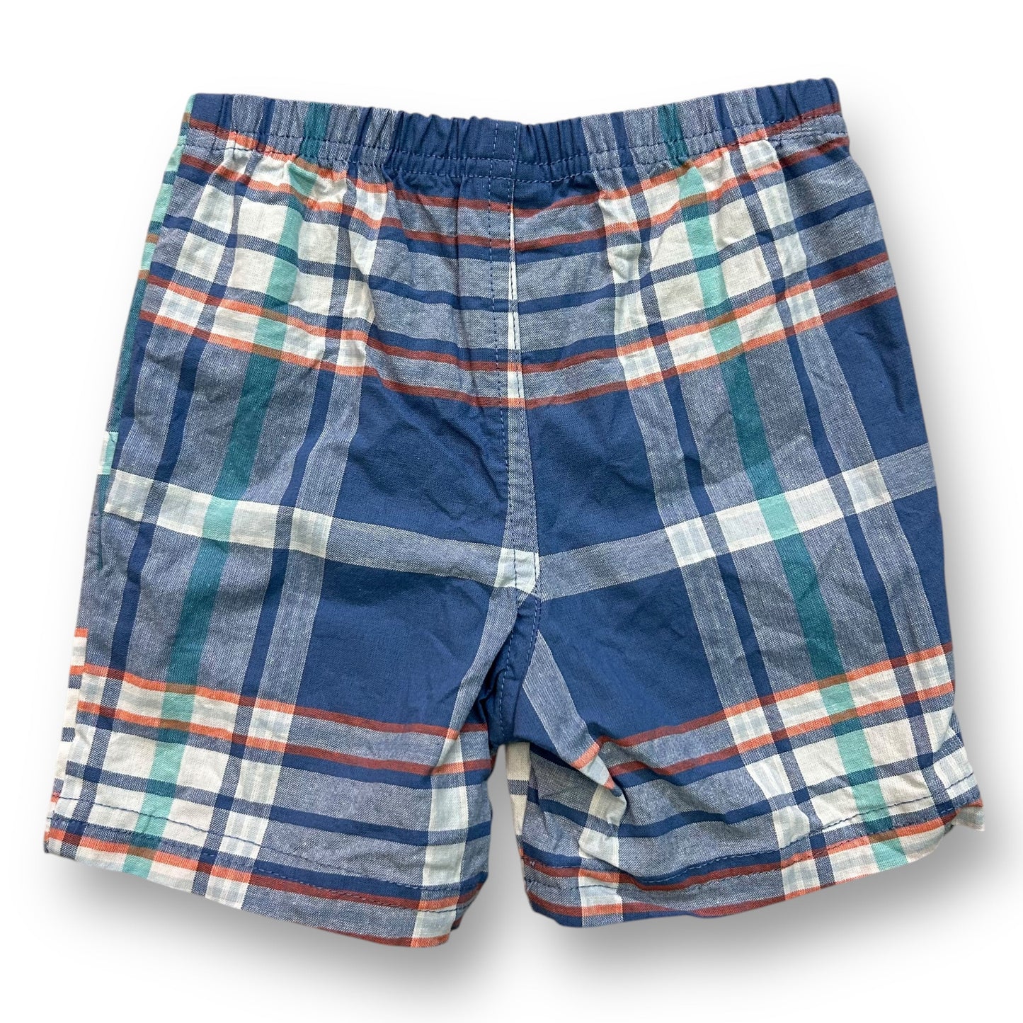 Carter's Toddler Boy Size 18 Month Blue Plaid Comfy Cotton Shorts