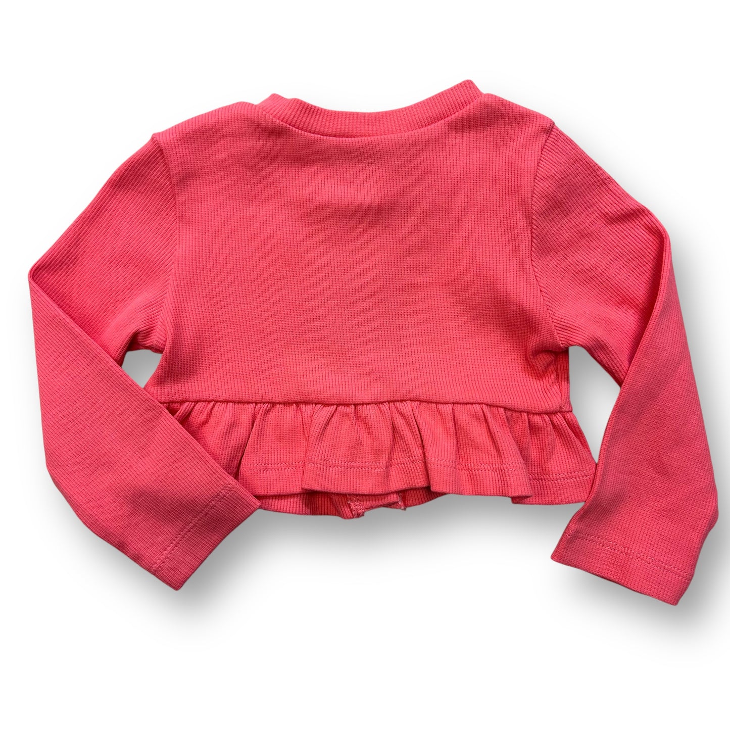 NEW! Mayoral Girls Size 12 Months Sweater Coral Long Sleeve Knit Cardigan
