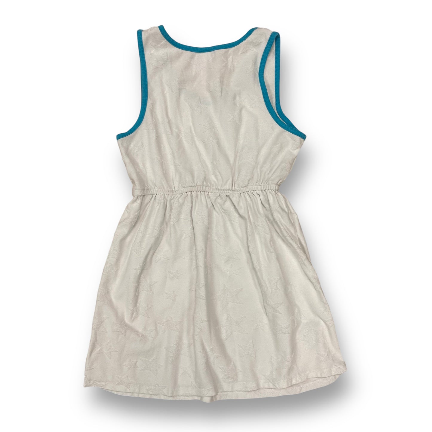 Cat & Jack Girls Size 7/8 Swimwear White Sleeveless Terry Bathing Suit Cover-Up