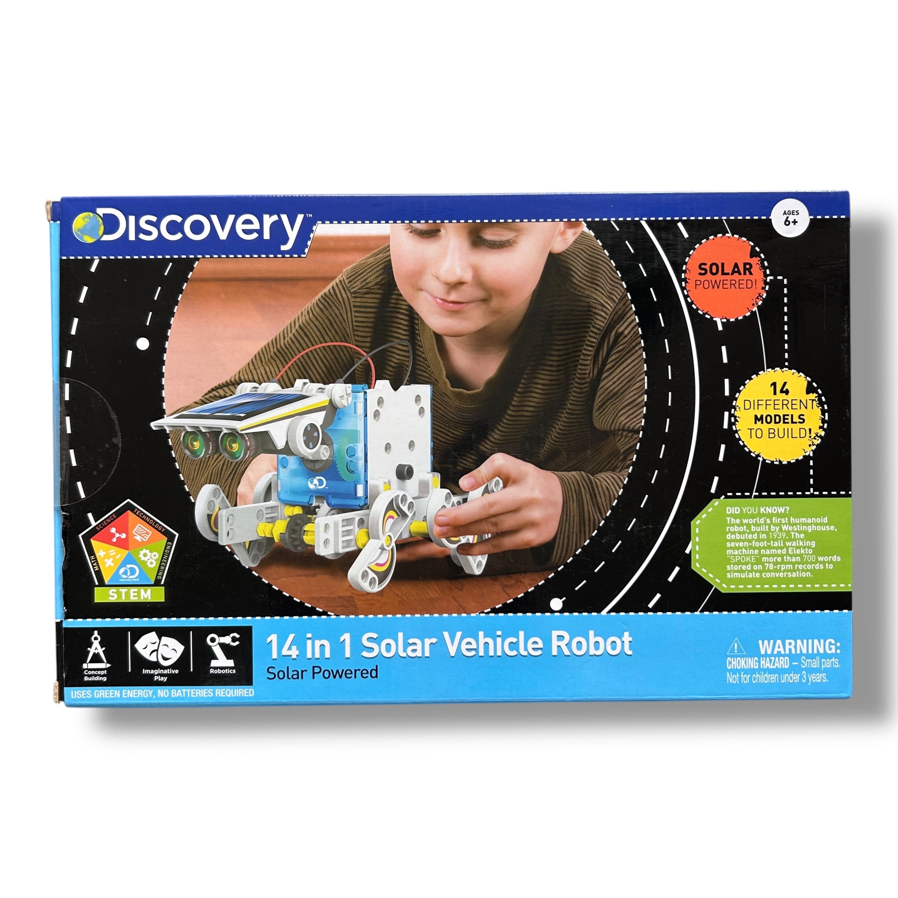 Discovery 14-in-1 Solar Powered Vehicle Robot Educational STEM