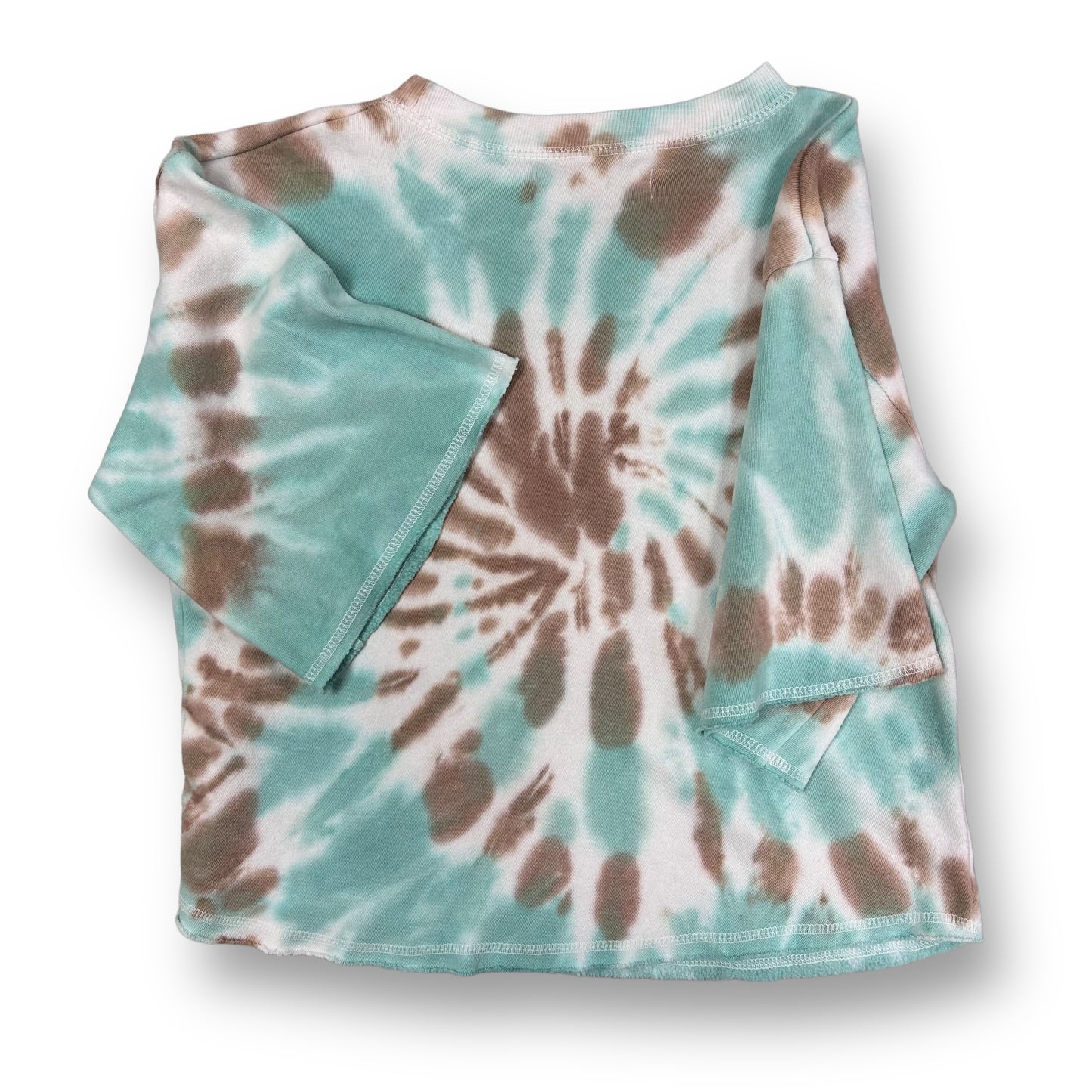 Vintage Havana Youth Girl Size 14 Turquoise 3/4 Sleeve Tie Dye Sweatshirt