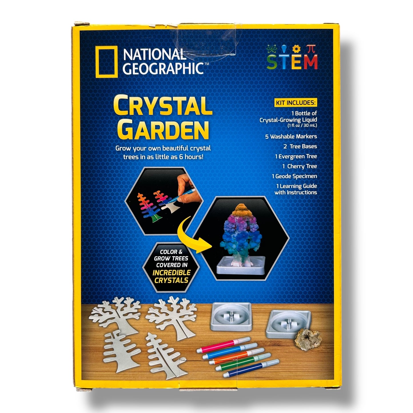 NEW! National Geographic Create Your Own Crystal Garden STEM Building Kit