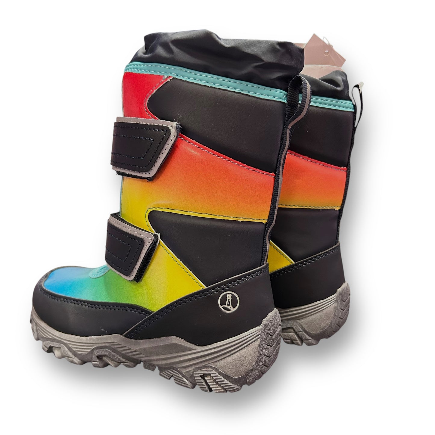 NEW! Lands End Boys Waterproof Snow Boots Size 13 Kids, Multi-Color