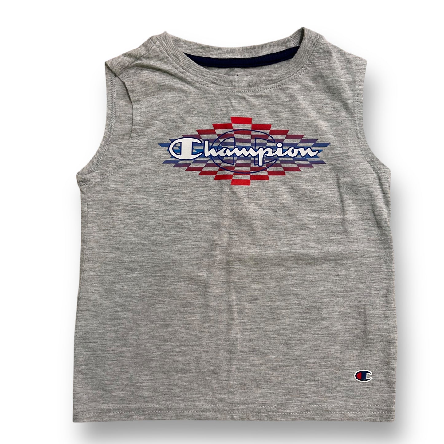 Boys Champion Size 4T Light Gray Graphic Print Tank