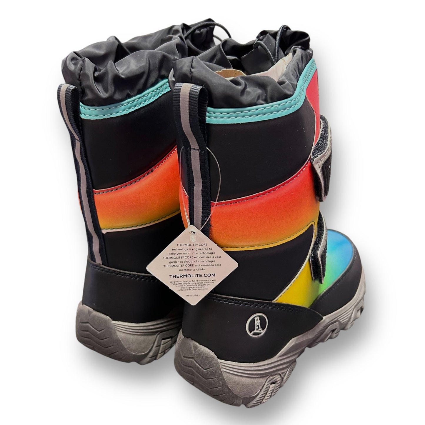 NEW! Lands End Snow Boots Size 11 Big Kids, Multi-Color Waterproof