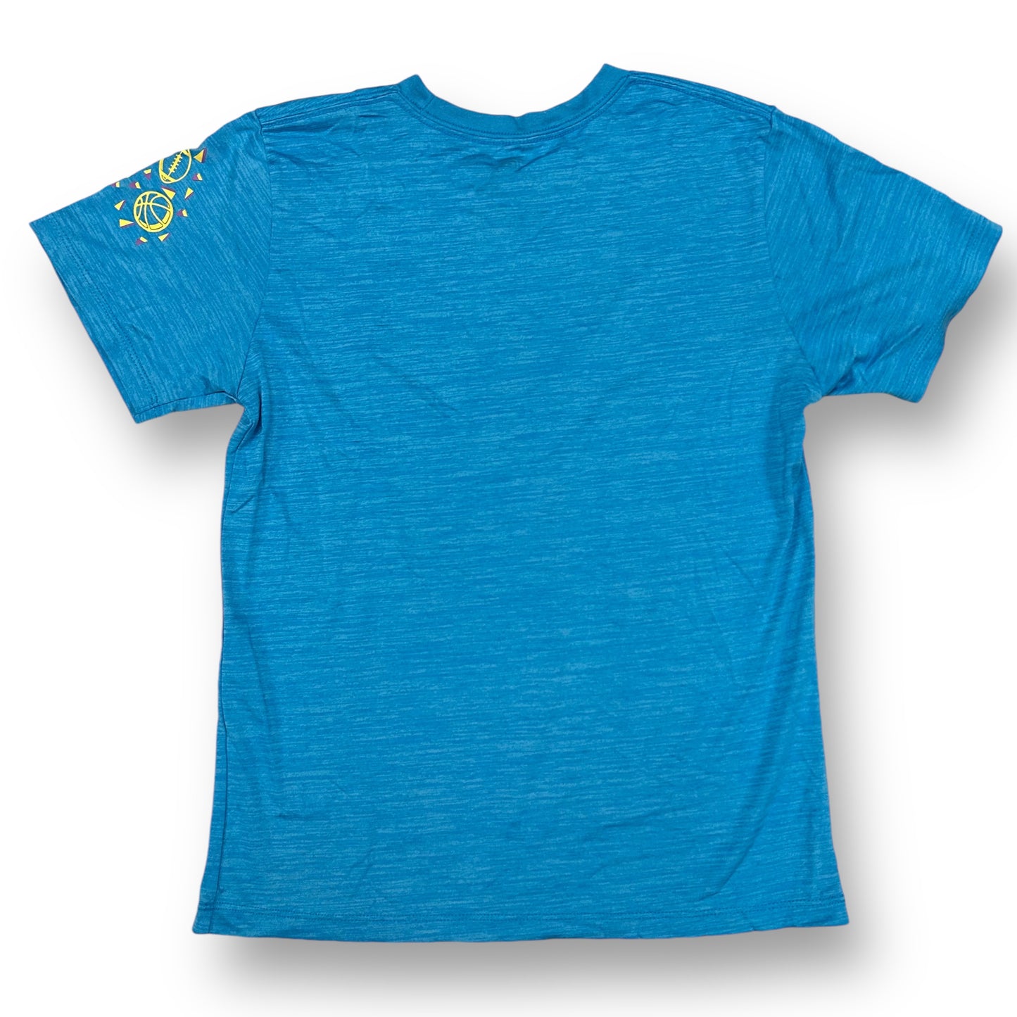 Youth Boys Size 14/16 YLG Blue Short Sleeve Activewear Gamer Tee