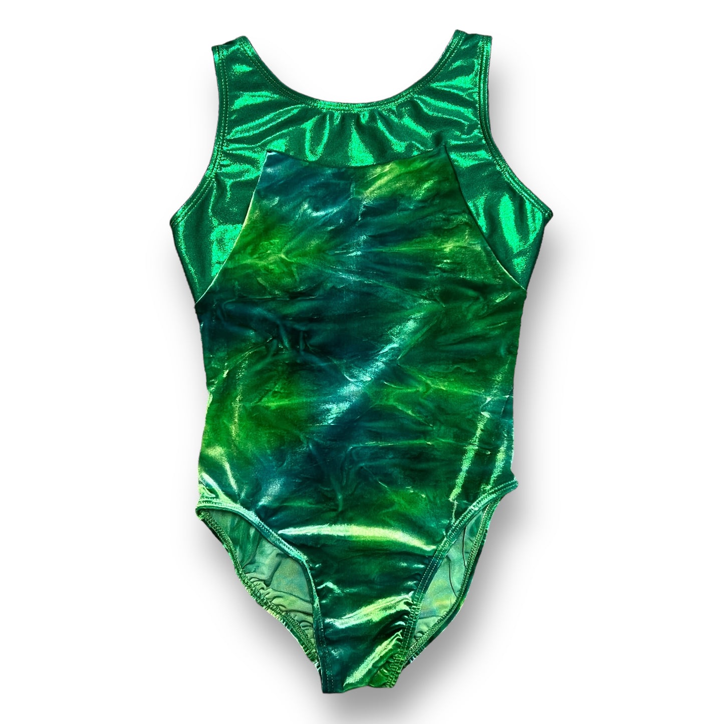Destira Youth Girl Size 14/16 Tie Dye Velvet Gymnastics Dance Leotard