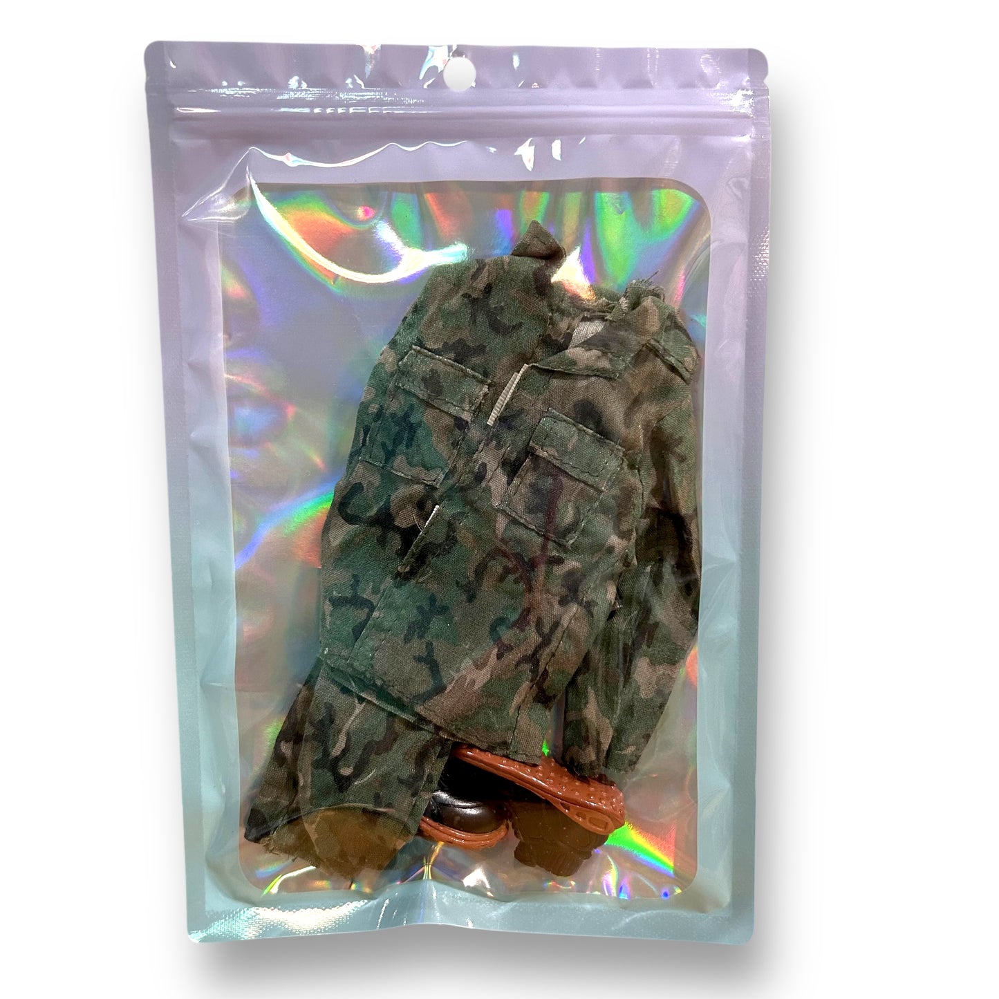 Ken Doll Clothes & Accessories in Zippered Mylar Bag