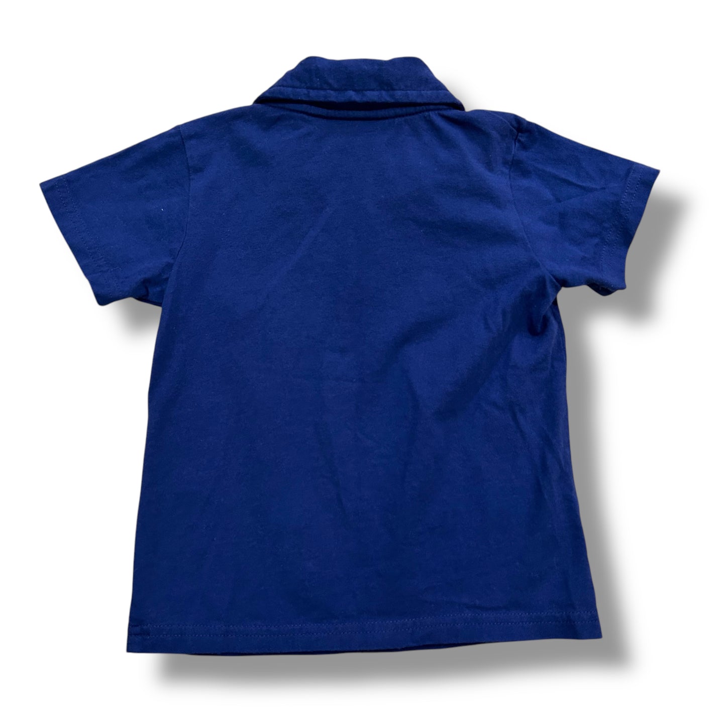 Goodlad Boys Size 3/3T Polo Navy Embroidered Baseball Collared Shirt