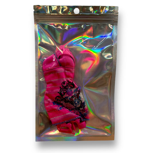 Barbie Clothes & Accessories in Zippered Mylar Bag