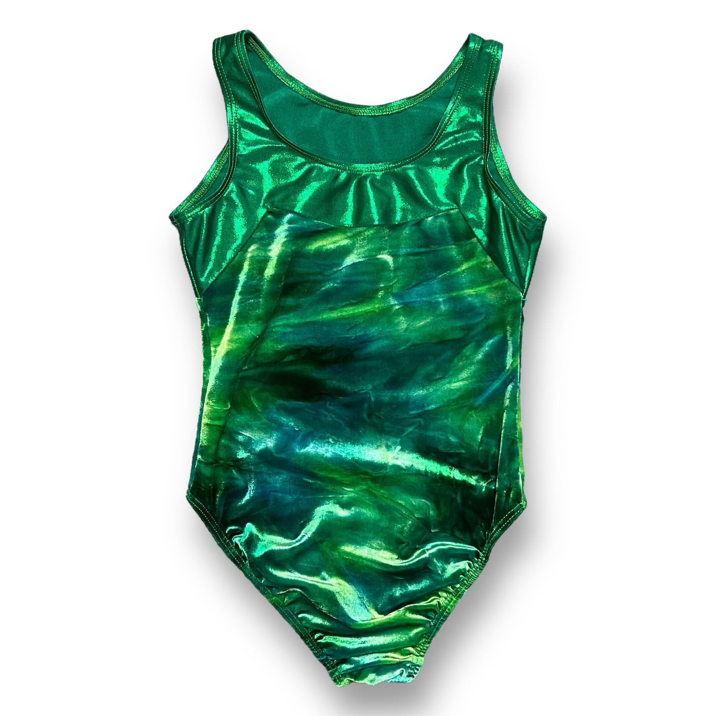 Destira Youth Girl Size 14/16 Tie Dye Velvet Gymnastics Dance Leotard