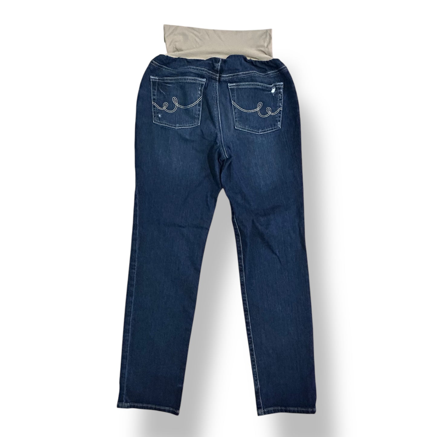 A Pea in the Pod Size M Denim Full Panel Bootcut Maternity Jeans
