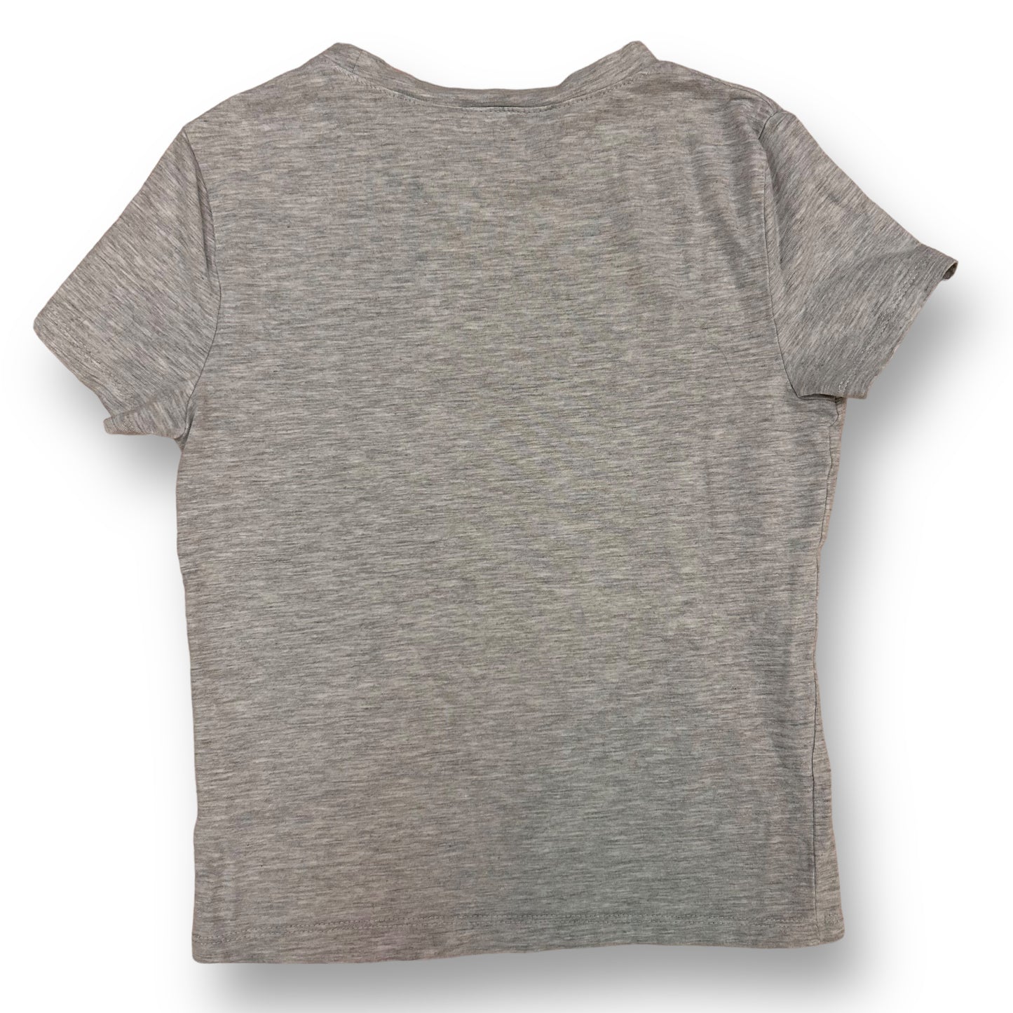 H&M Youth Girl Size 12/14 Light Gray 100% Cotton Short Sleeve Shirt