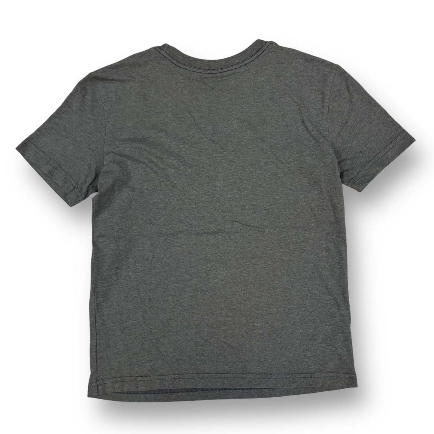 The North Face Youth Boy Size 10/12 Gray Logo Printed Short Sleeve Tee