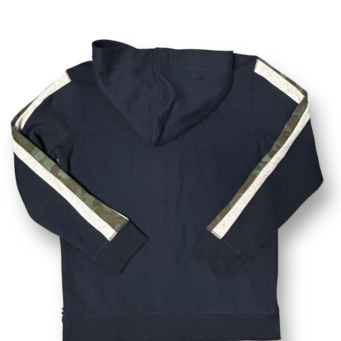 Nautica Youth Boy Full Zip Hoodie Size 14/16 Navy & Camo Sweatshirt