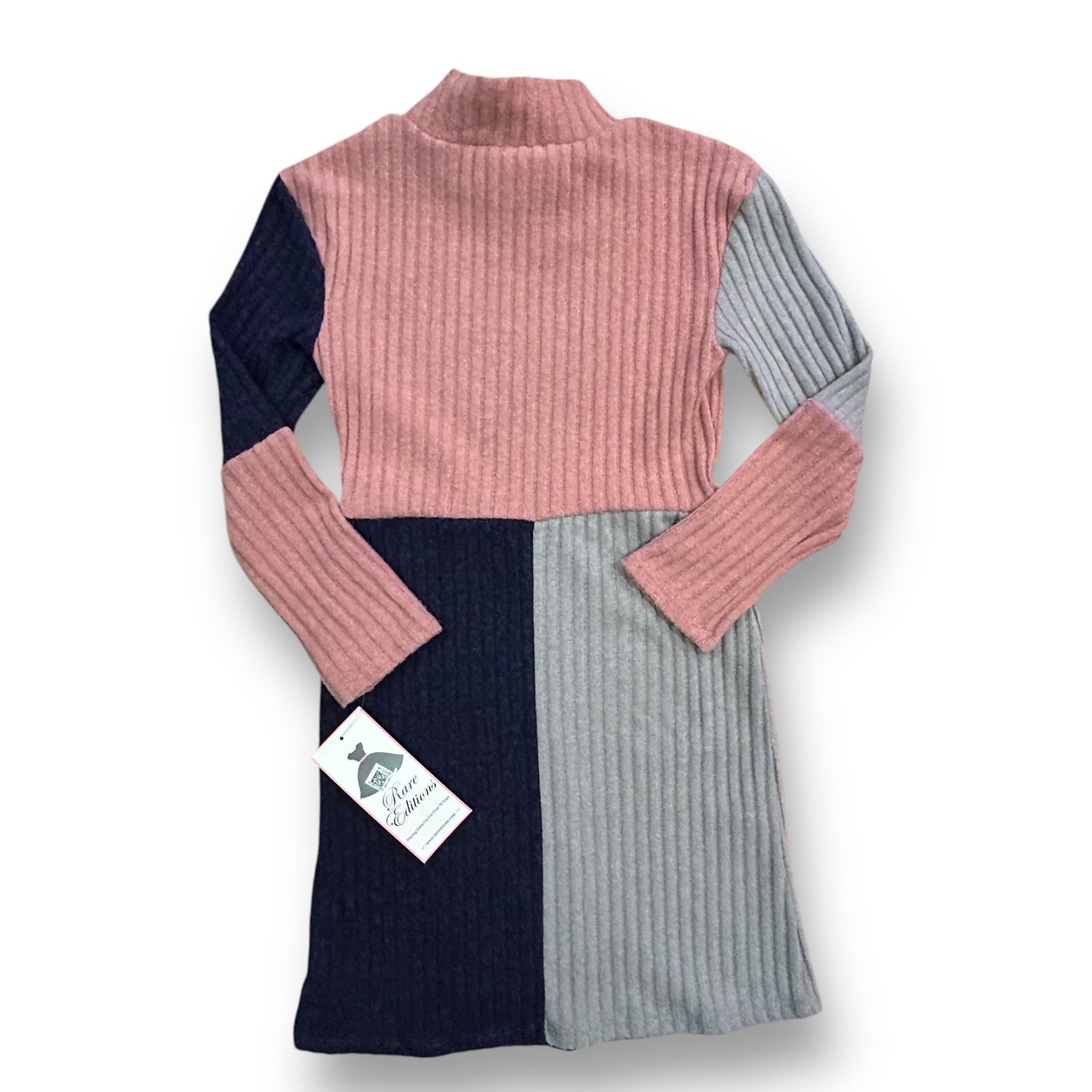 NEW! Rare Editions Size 14 Youth Girls Soft Ribbed Sweater Dress