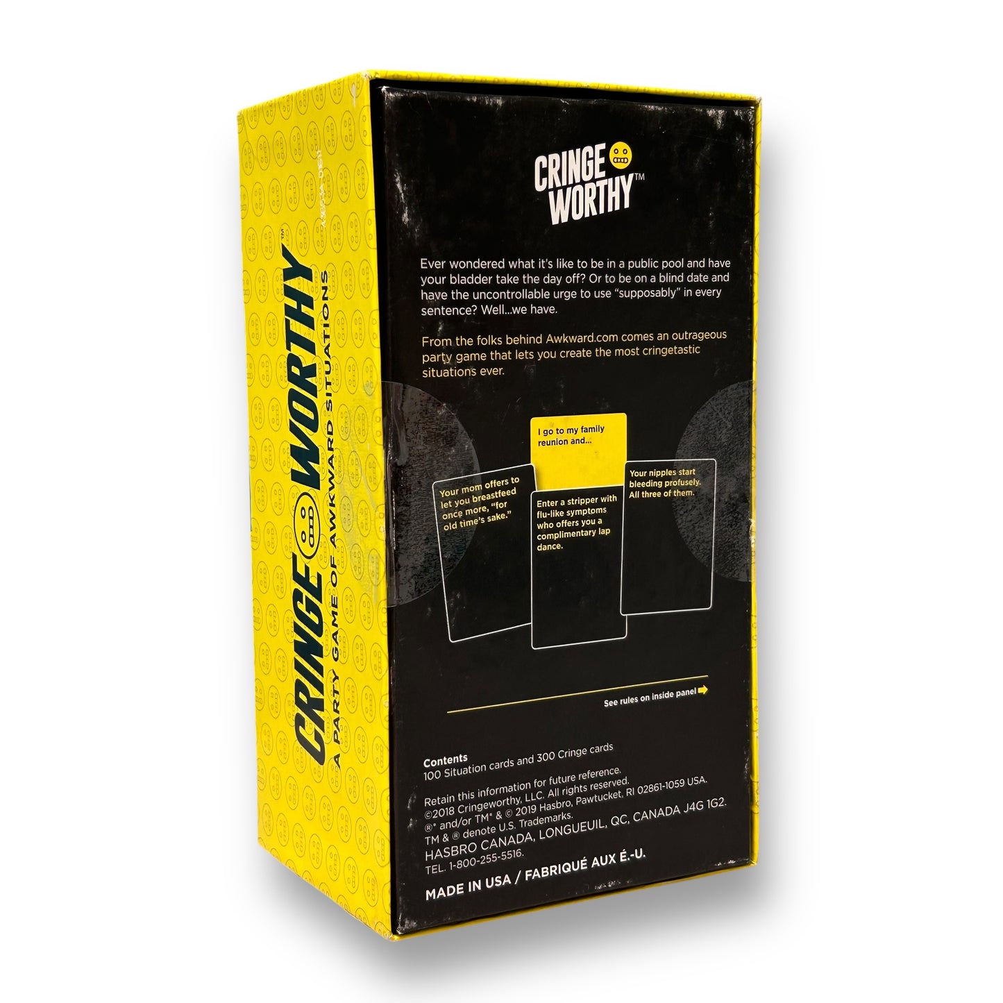 NEW! Hasbro Cringe Worthy Adult Party Game